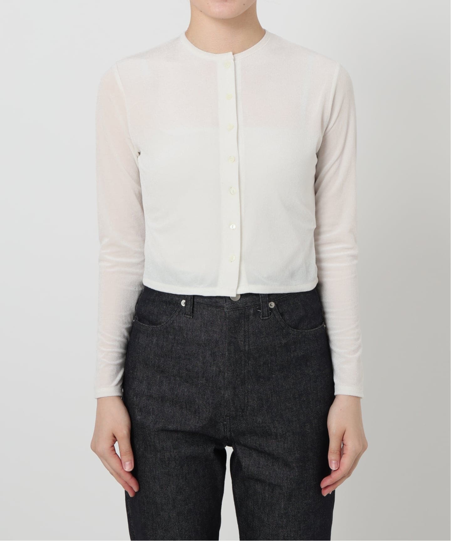 【新品・未使用】EDIT.FOR LULU シアーベロアカーディガン　ピンク EDIT.FOR LULU｜シアーベロアカーディガン | Rakuten Fashion