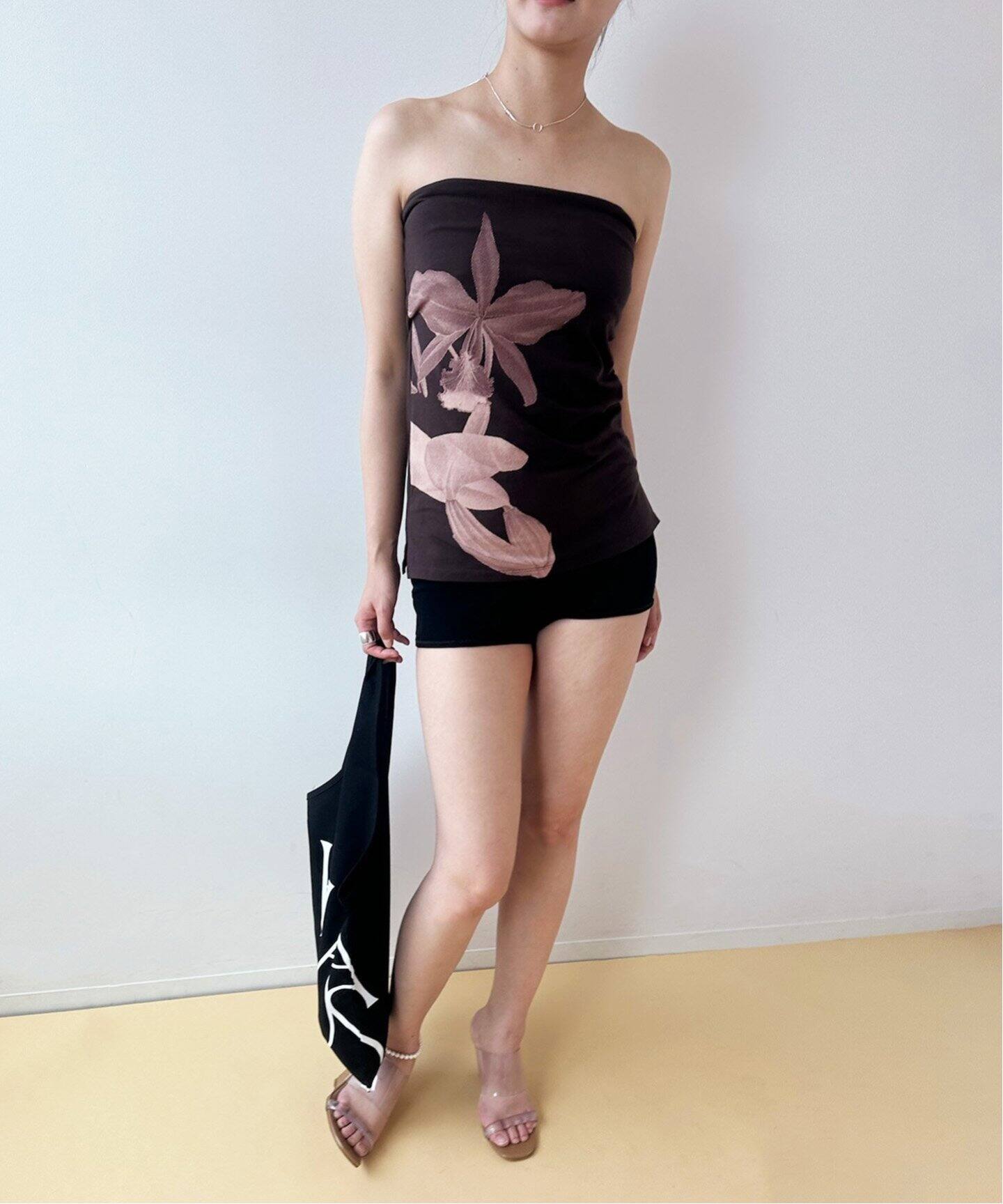 editforlulu シルバー スパンコール ベアトップ　とと everyday*LULUベアトップ（Tシャツ／カットソー）｜EDIT.FOR