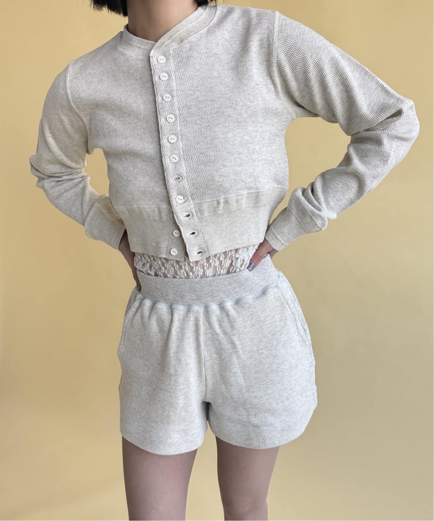 EDIT. FOR LULU 別注 FAITH サーマルカーディガン 追加》【FAITH×LULU】サーマルカーディガン（カーディガン