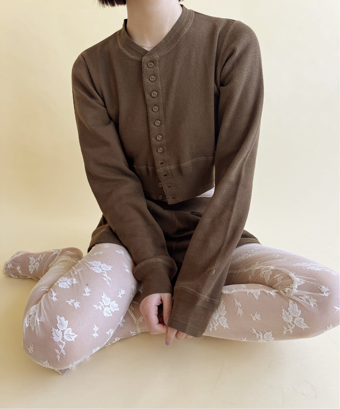 EDIT. FOR LULU 別注 FAITH サーマルカーディガン 追加》【FAITH×LULU】サーマルカーディガン（カーディガン