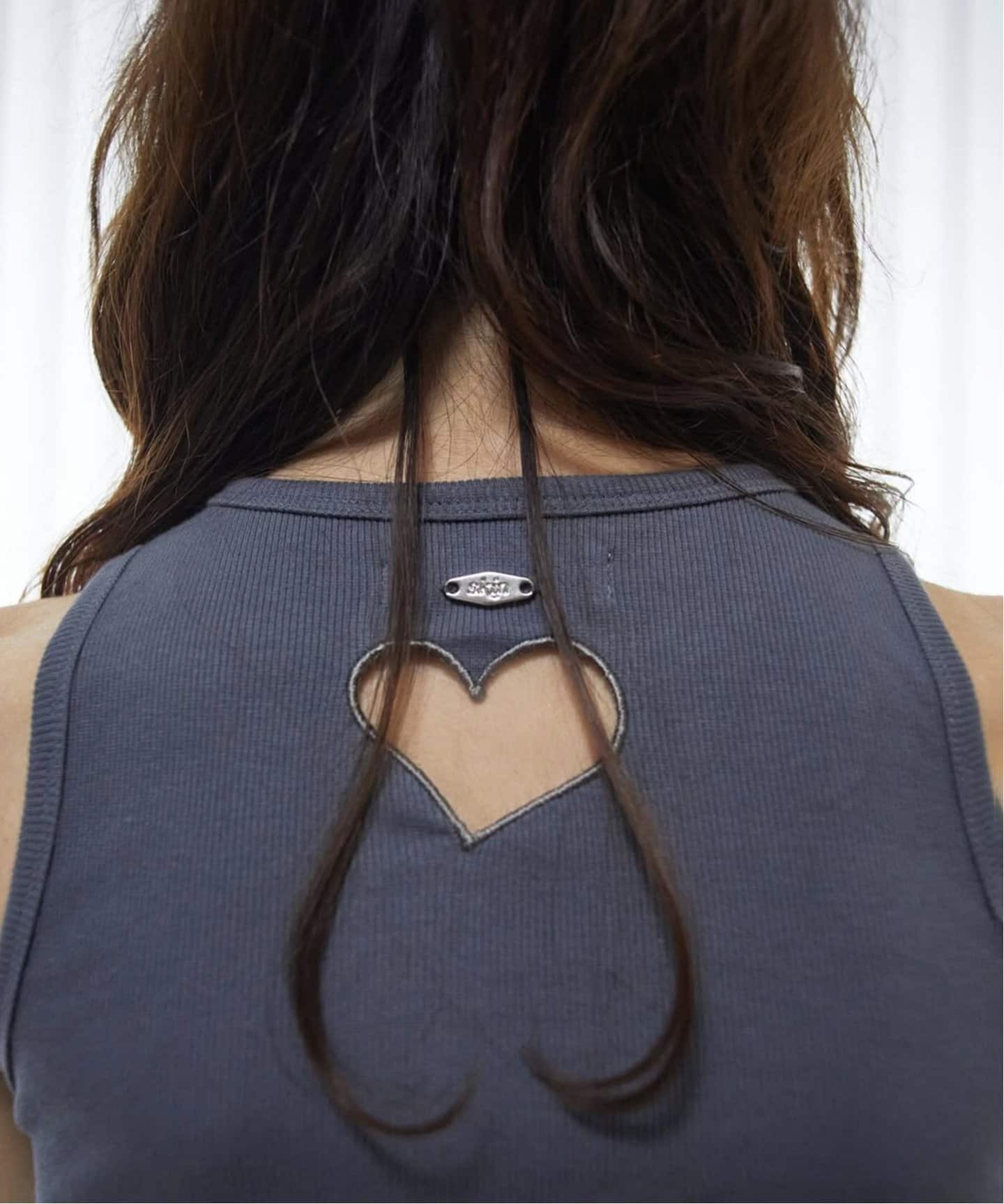SKIN/スキン】Heart Cutout Tank（Tシャツ／カットソー）｜EDIT