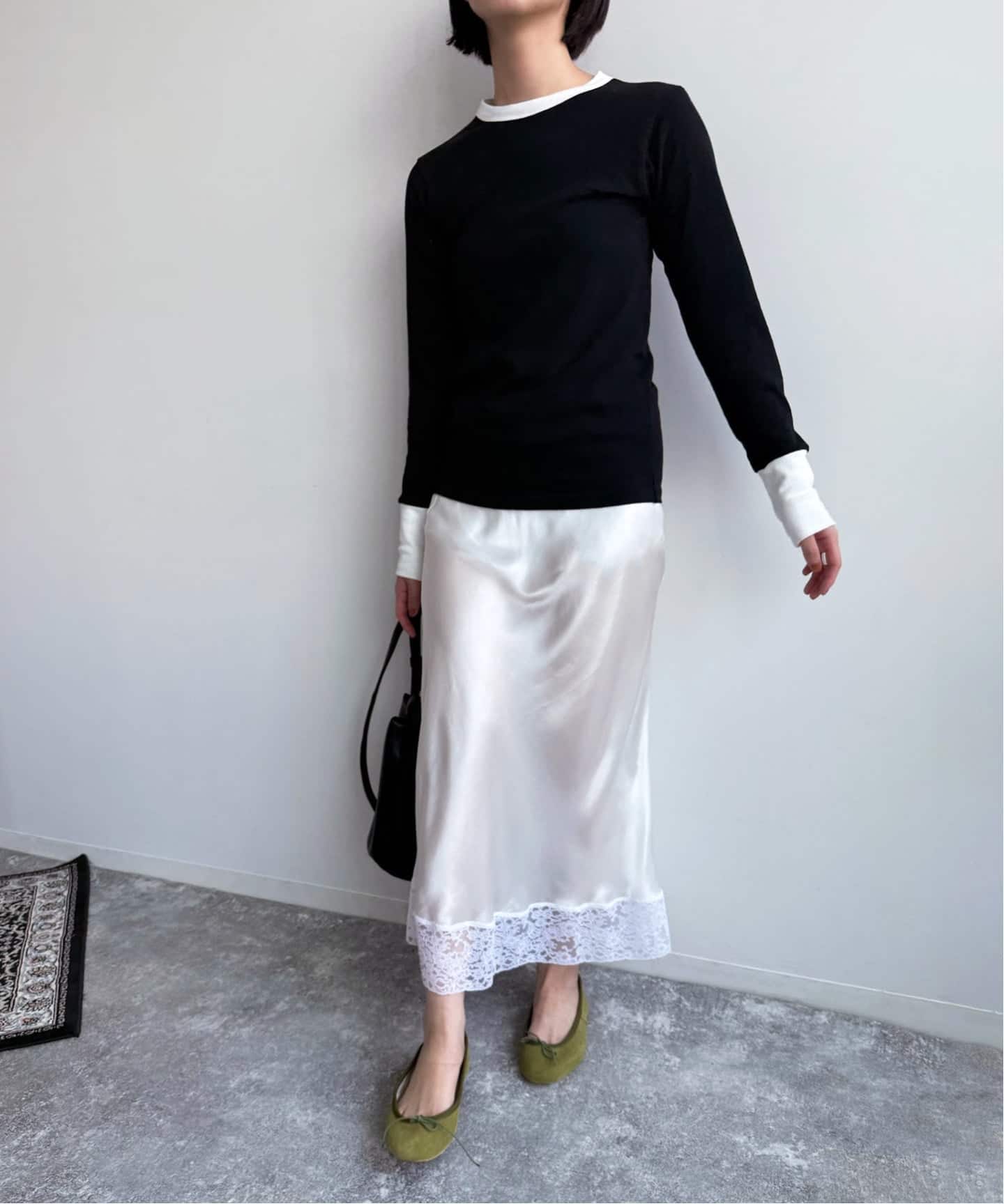 トップス fifi collection for LULU trim LS tee fifi collection for LULU】trim LS tee（Tシャツ／カットソー