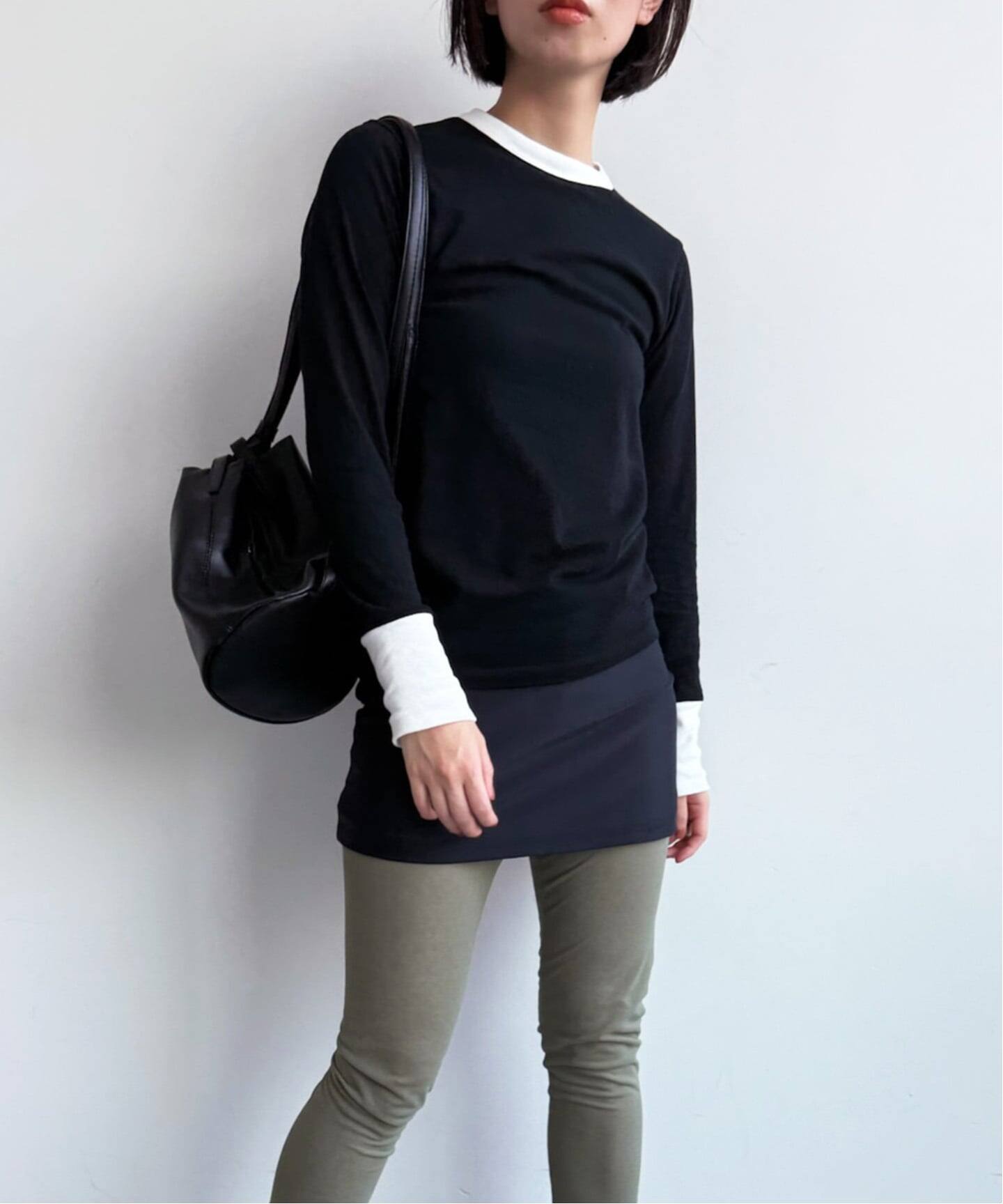 トップス fifi collection for LULU trim LS tee fifi collection for LULU】trim LS tee（Tシャツ／カットソー