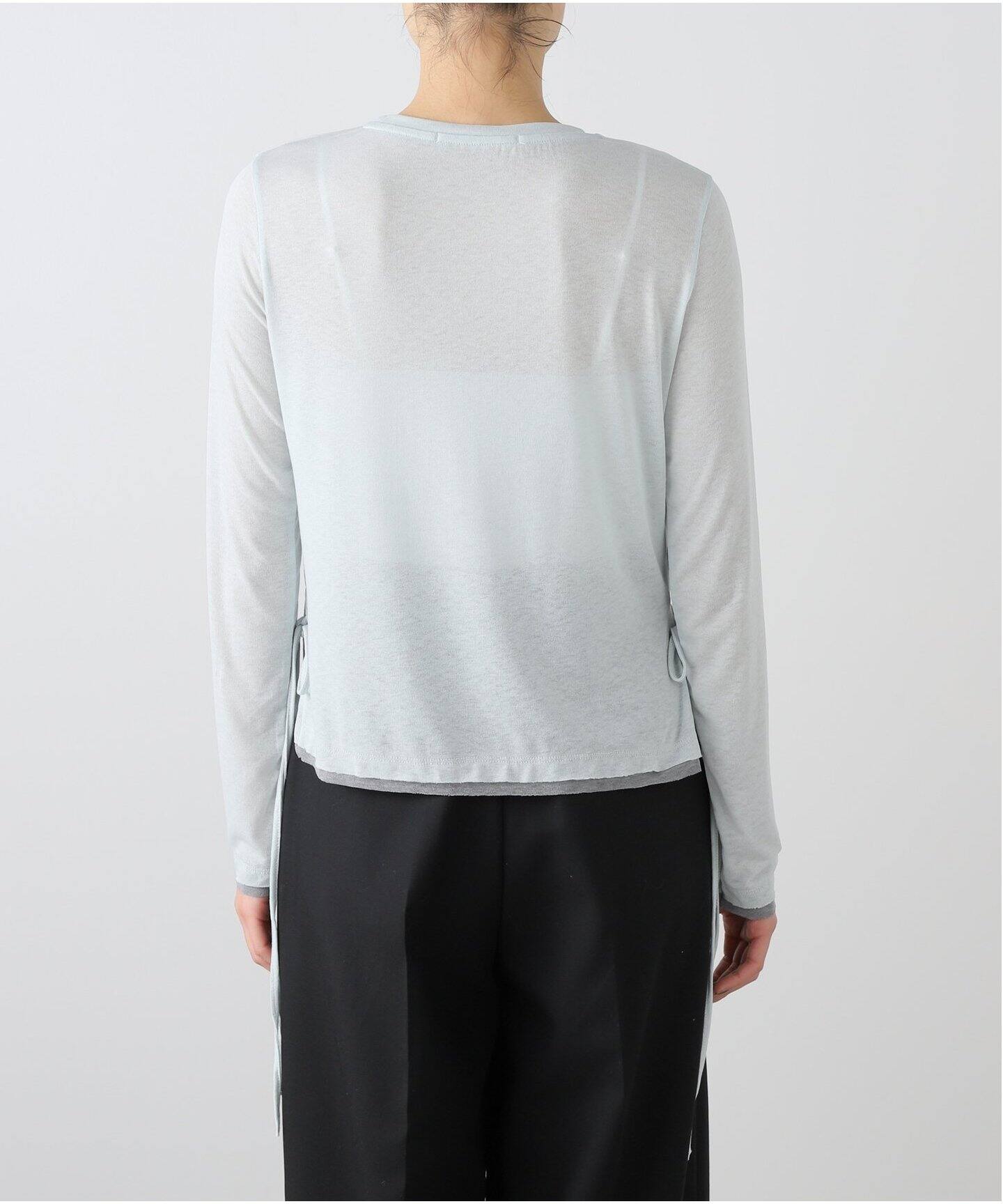 VERSO/ヴェルソ】Color Blocked LS T-shirt（Tシャツ／カットソー 