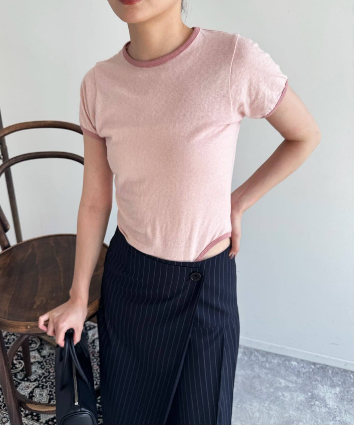 fifi collection for LULU】piping bodysuit（Tシャツ／カットソー