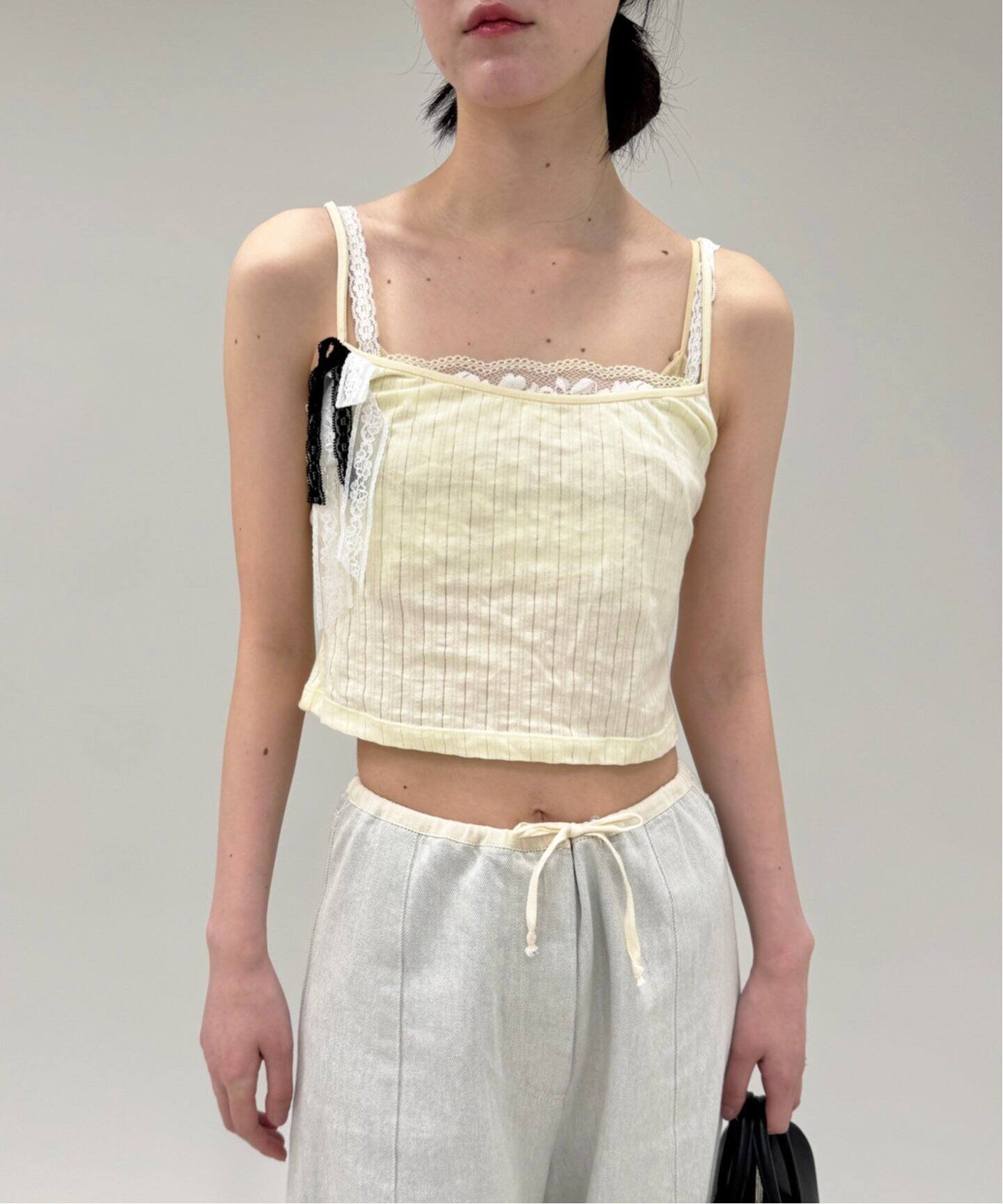 YUHAN WANG/ユハン ワン】lace lined camisole（キャミソール）｜EDIT 