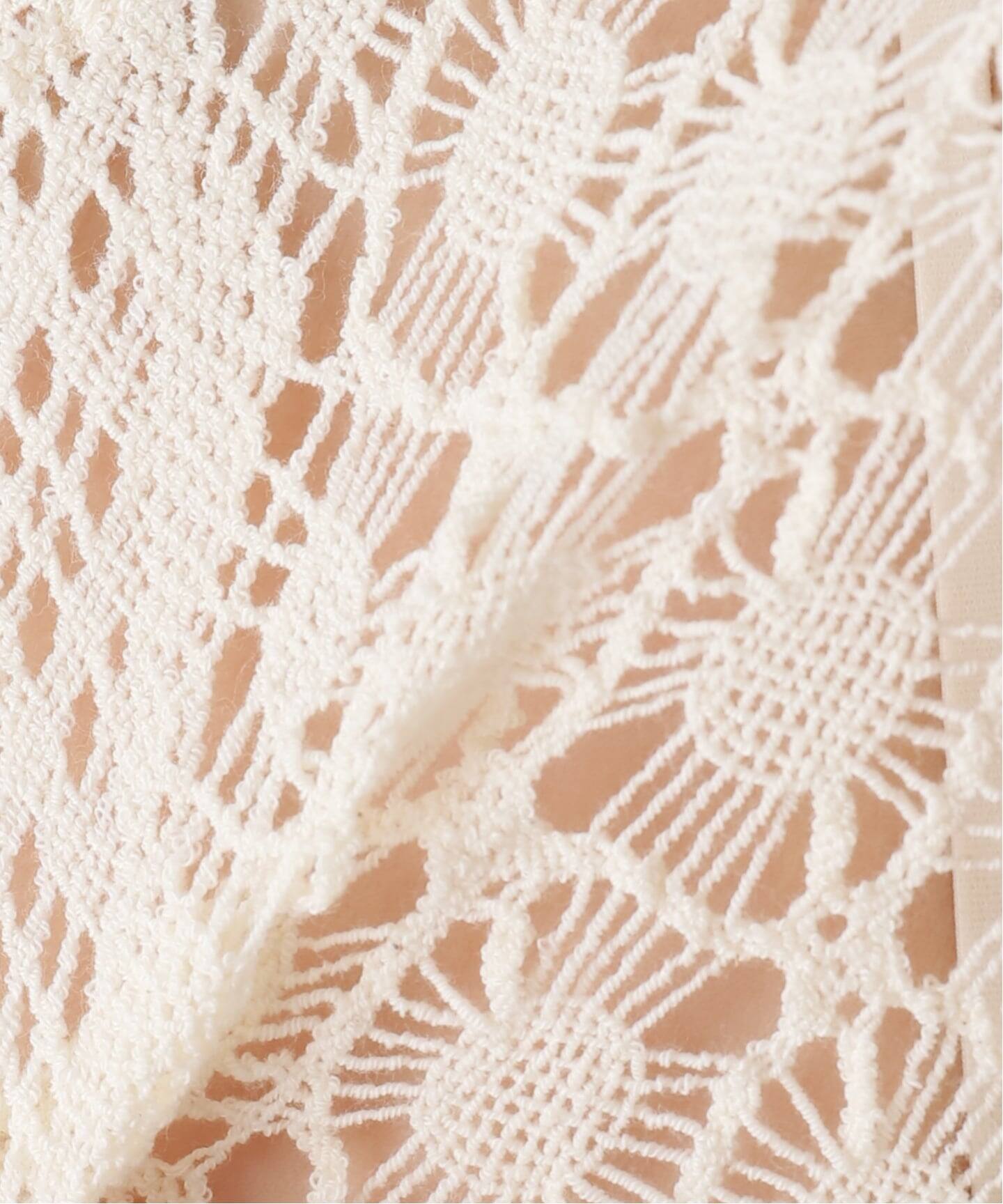 euchronia ユークロニア　トップス セール】EUCHRONIA 別注 Lace long sleece tee：カットソー（T