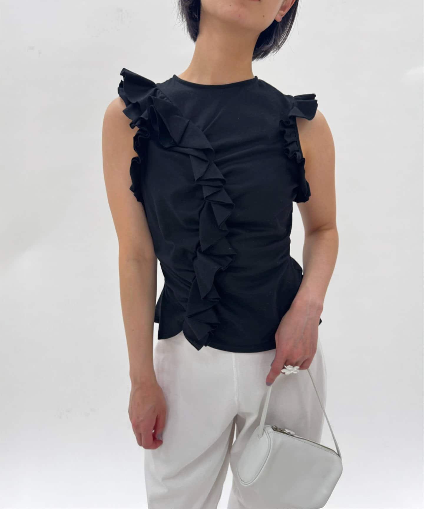 naoki tomizuka for LULU】frill blouse tee（Tシャツ