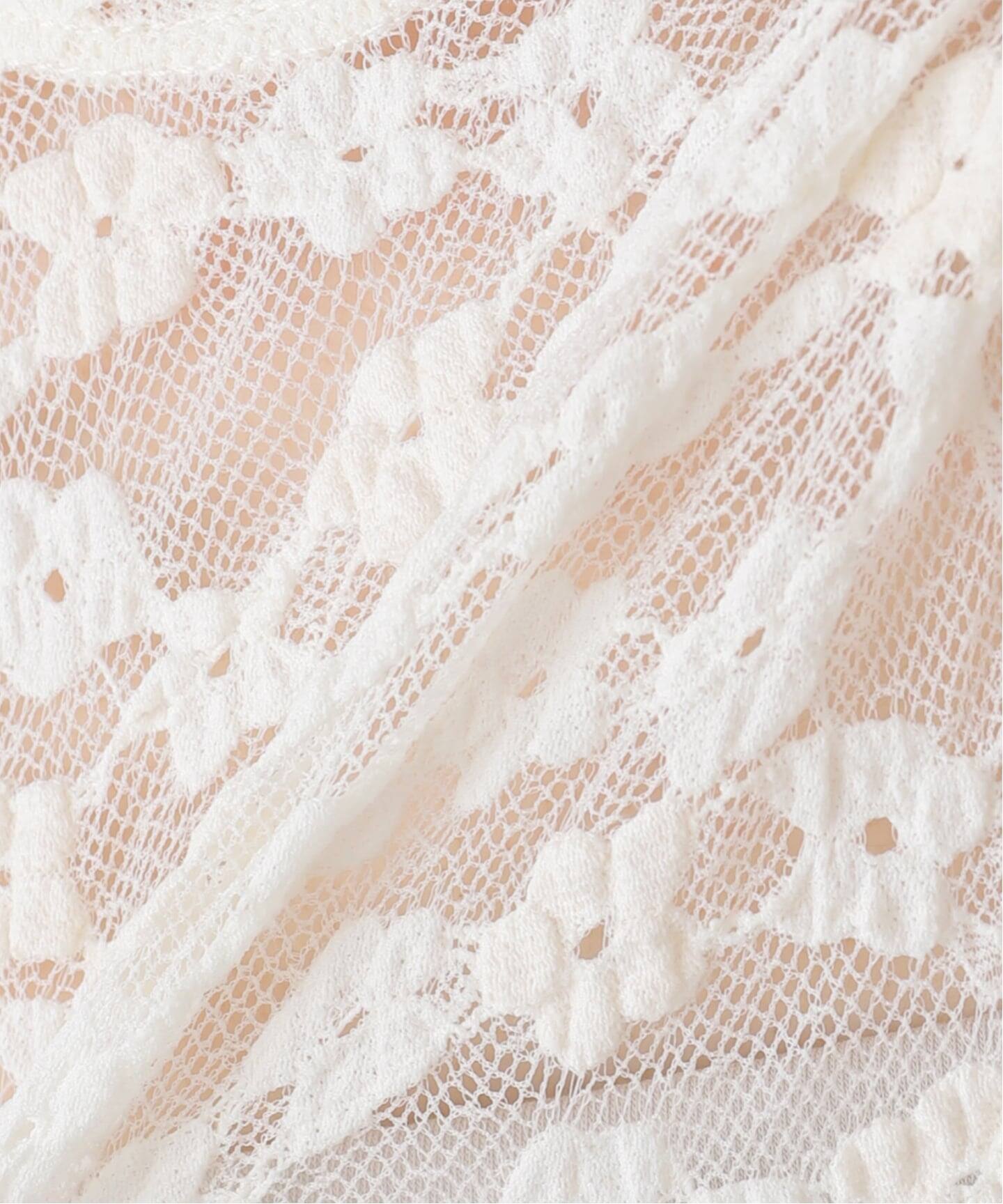 最終価格※yuhan wangユハンワンlace vneck pullover YUHAN WANG/ユハン ワン】bow tie lace top（Tシャツ