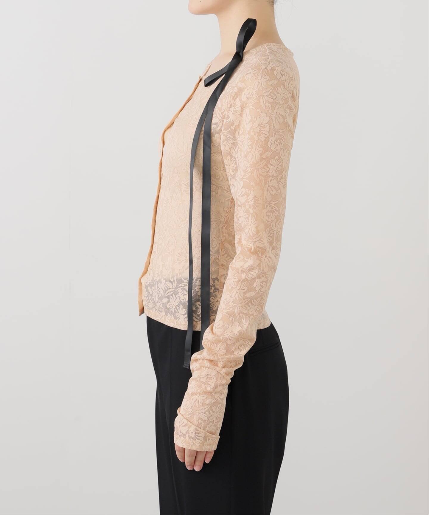 YUHAN WANG/ユハン ワン】floral jacquard cardigan（カーディガン