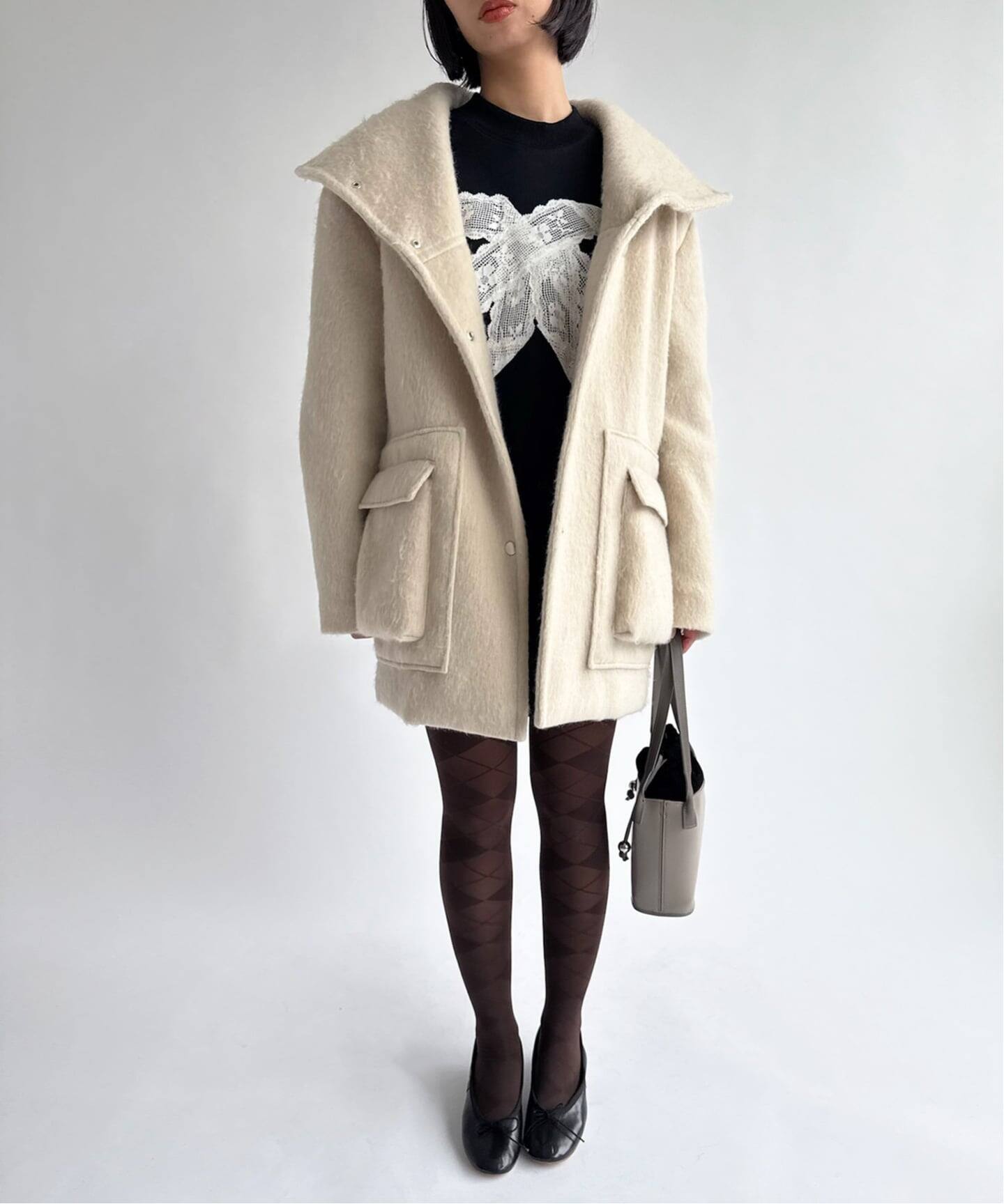 追加》【Yuhan Wang for LULU】lace bow sweatshirt（スウェット