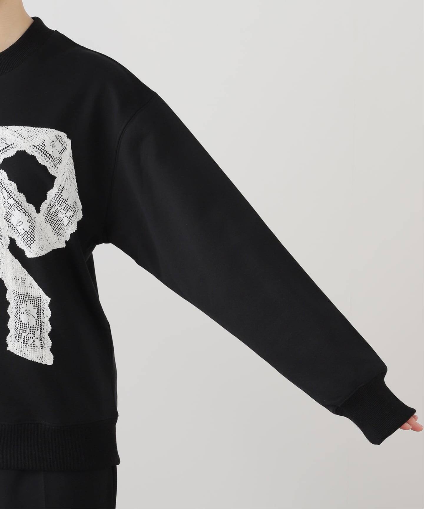 追加》【Yuhan Wang for LULU】lace bow sweatshirt（スウェット