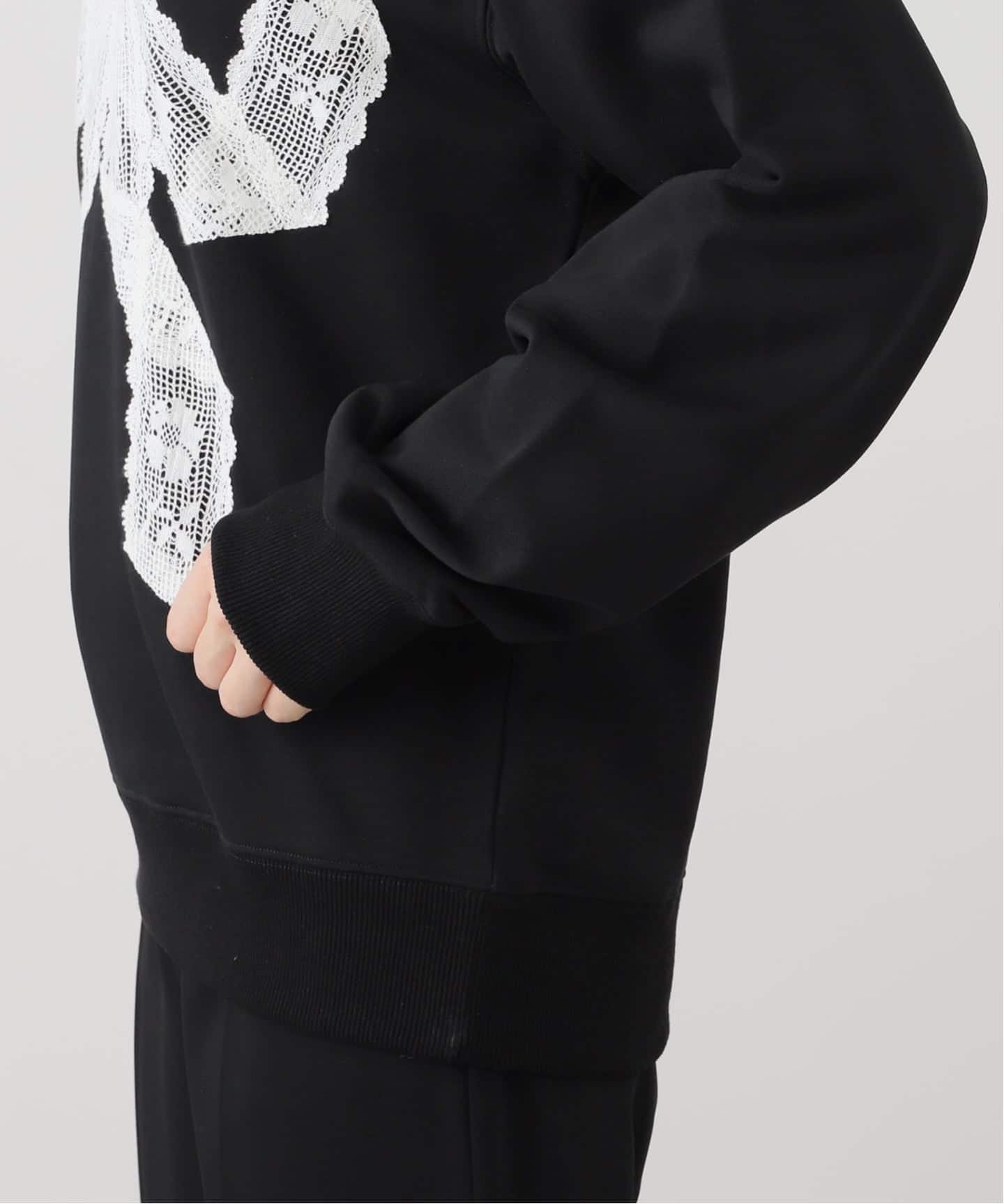 追加》【Yuhan Wang for LULU】lace bow sweatshirt（スウェット