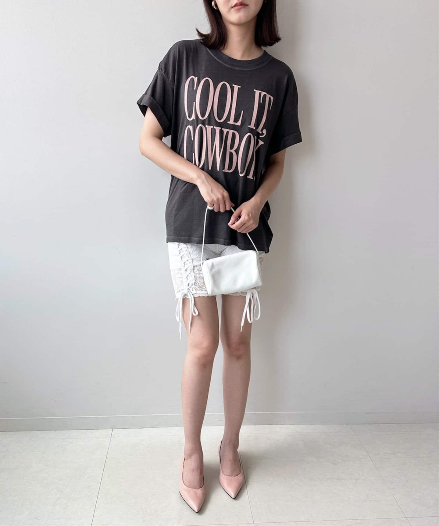 EDIT.FOR LULU Boyfriend tee ボーイフレンドTシャツ 予約》【Girl Dangerous for LULU】Boyfriend tee（Tシャツ