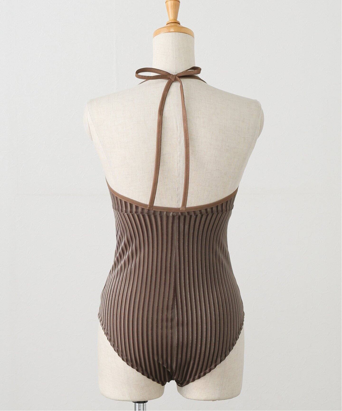 SIMONE WILD/シモーネ ワイルド】stripe bodysuit（Tシャツ