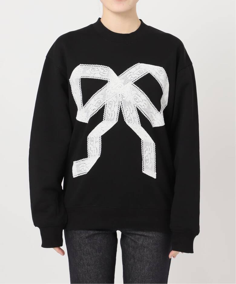 Yuhan Wang for LULU】lace bow sweatshirt（Tシャツ／カットソー 