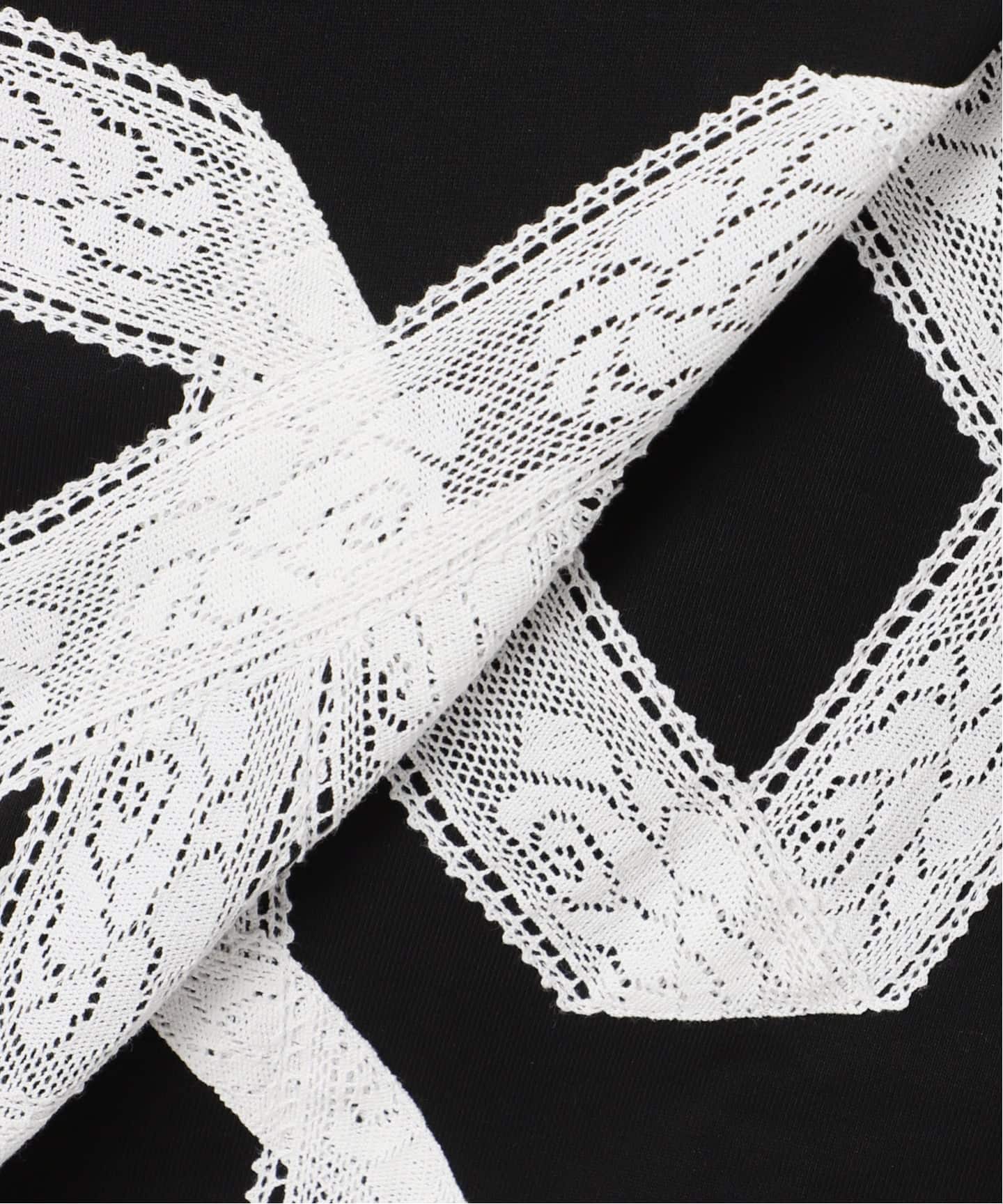 Yuhan Wang for LULU】lace bow sweatshirt（Tシャツ／カットソー