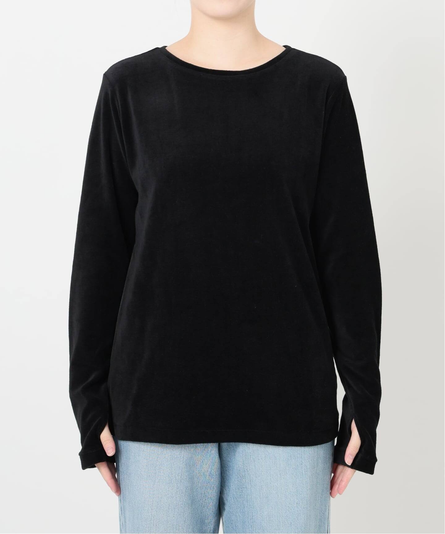 【新品】イエナ　IENA maison ワイドプルオーバー　Tシャツ Maison IENAベロアプルオーバー（Tシャツ／カットソー）｜IENA（イエナ