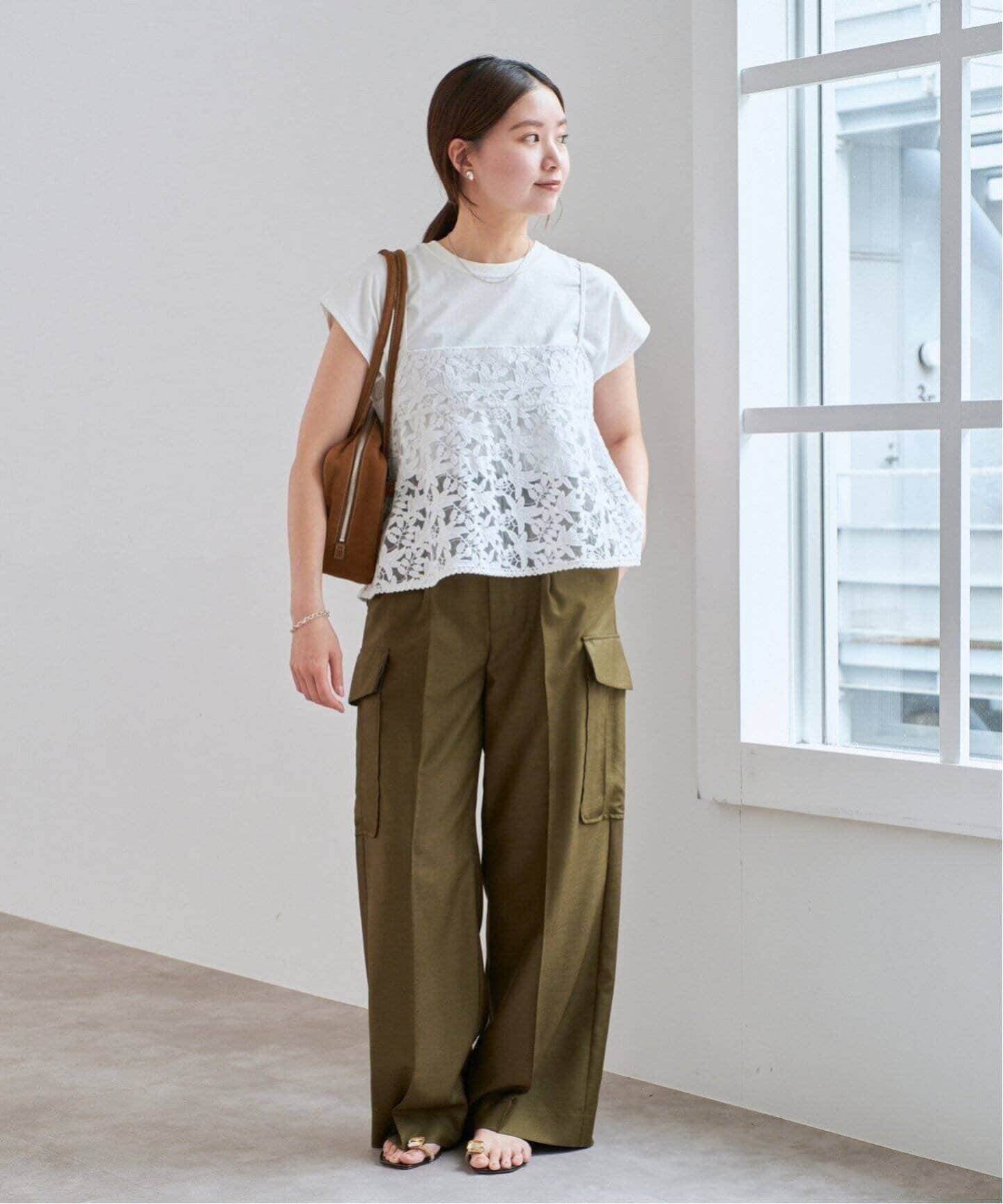 新品 IENA ラウンドテールプルオーバー ホワイト イエナ 2025SS 追加4》ラウンドテールプルオーバー（Tシャツ/カットソー
