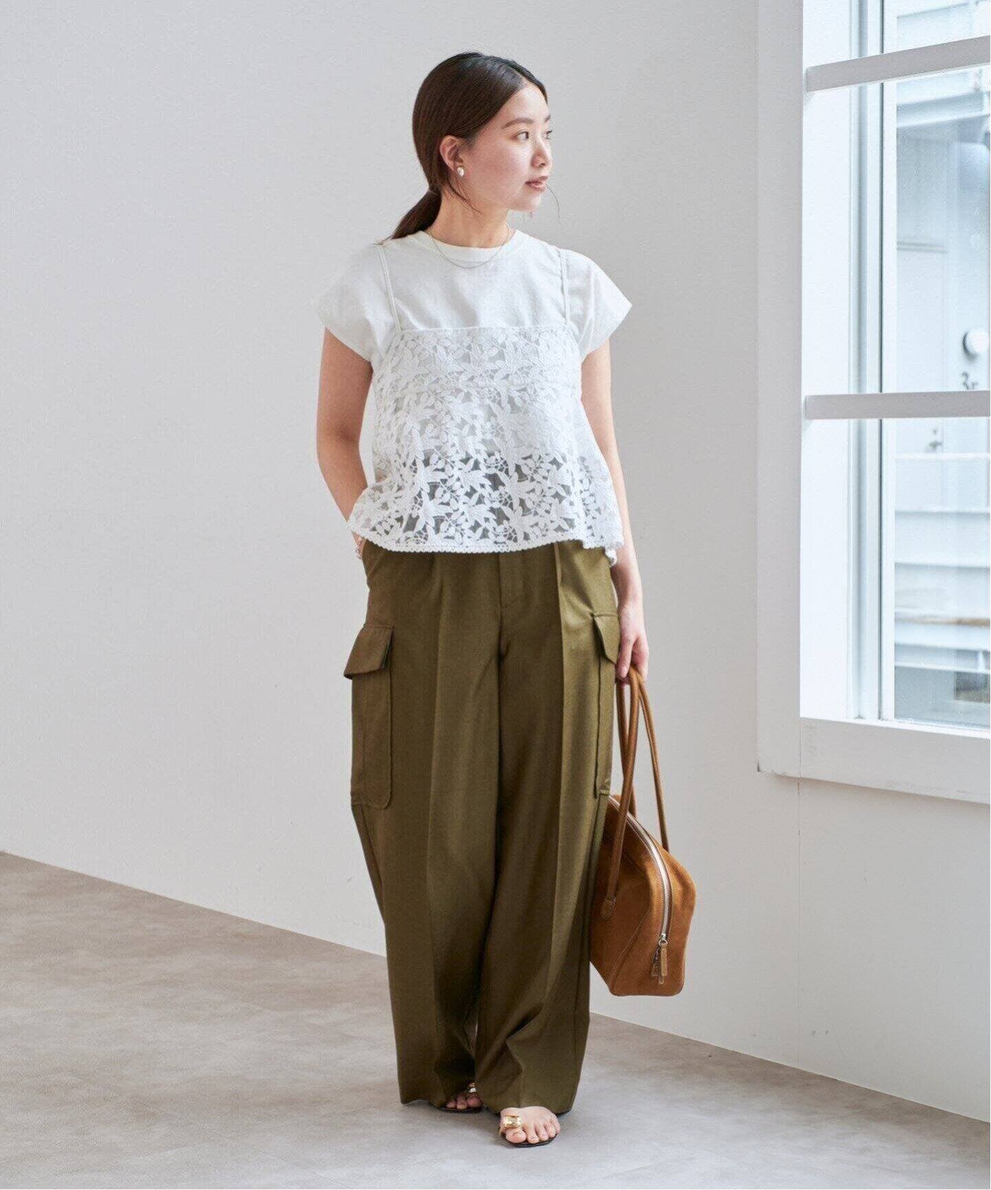IENA ラウンドテールプルオーバー　ブラウン 追加4》ラウンドテールプルオーバー（Tシャツ／カットソー