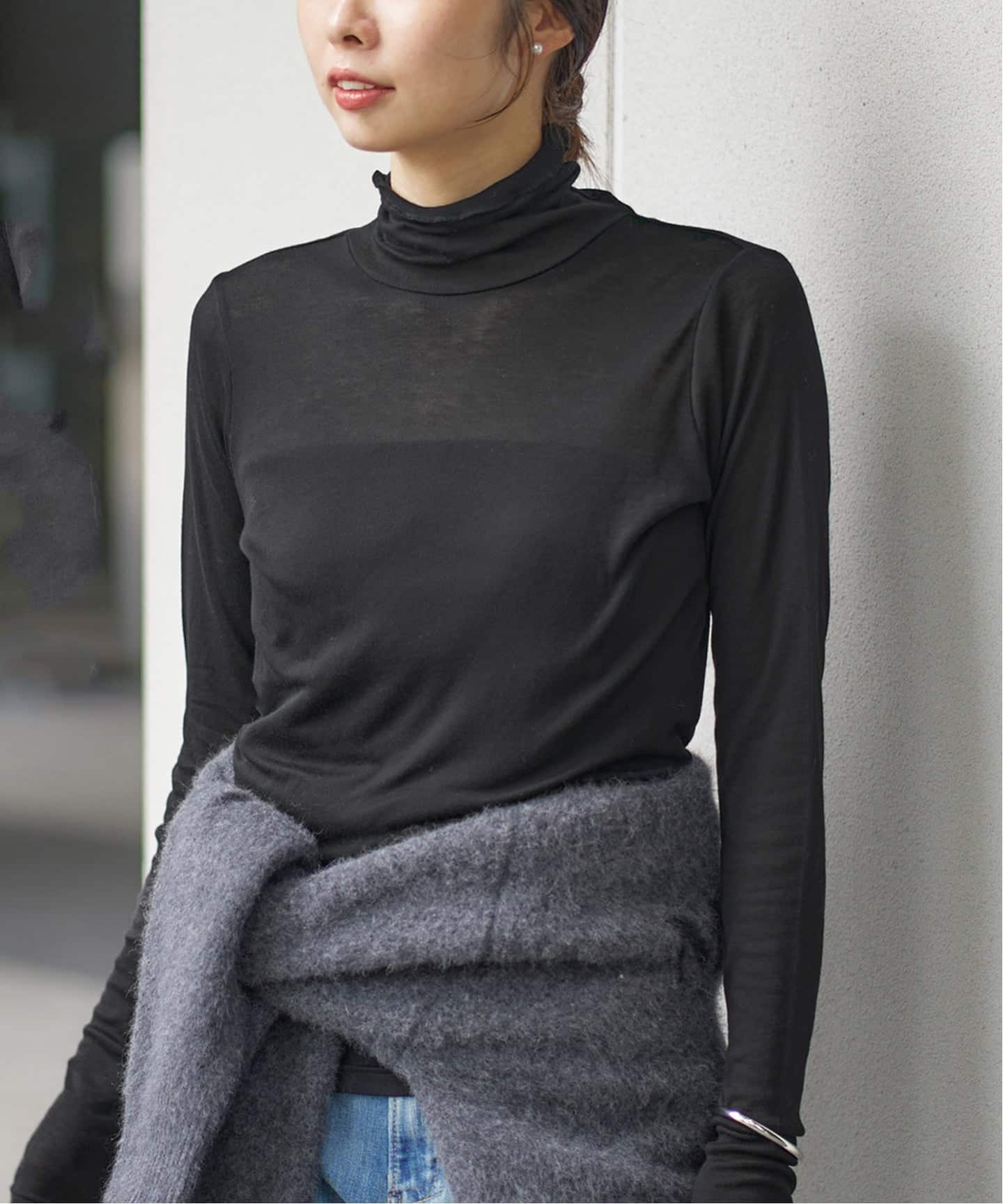 追加2》リヨセルカシミヤタートルネック（Tシャツ／カットソー）｜IENA