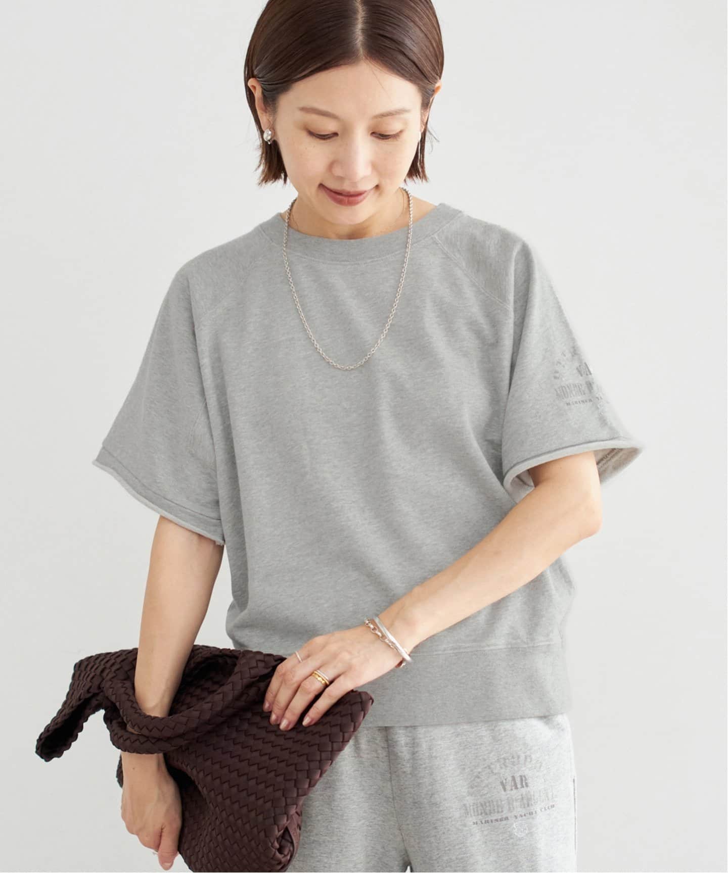 IENA フレンチテリーハーフラグラントップス ナチュラル IENA - IENA フレンチテリーハーフラグラントップス ナチュラルの通販