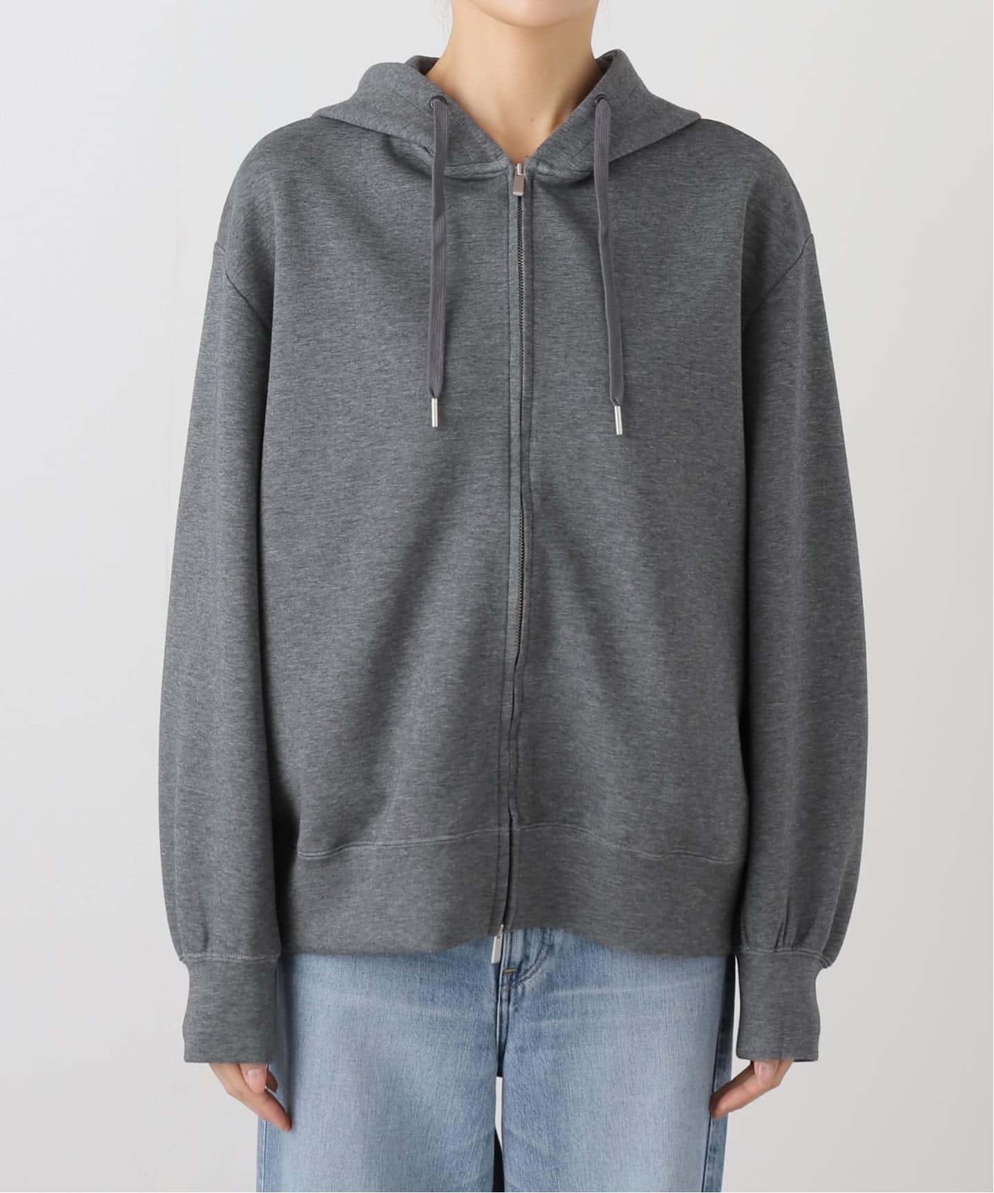SALE★美品【IENA イエナ】ダンボールニットジップアップフーディ パーカー UNITED ARROWS LTD. OUTLET｜ダンボールニット ダブルジップ