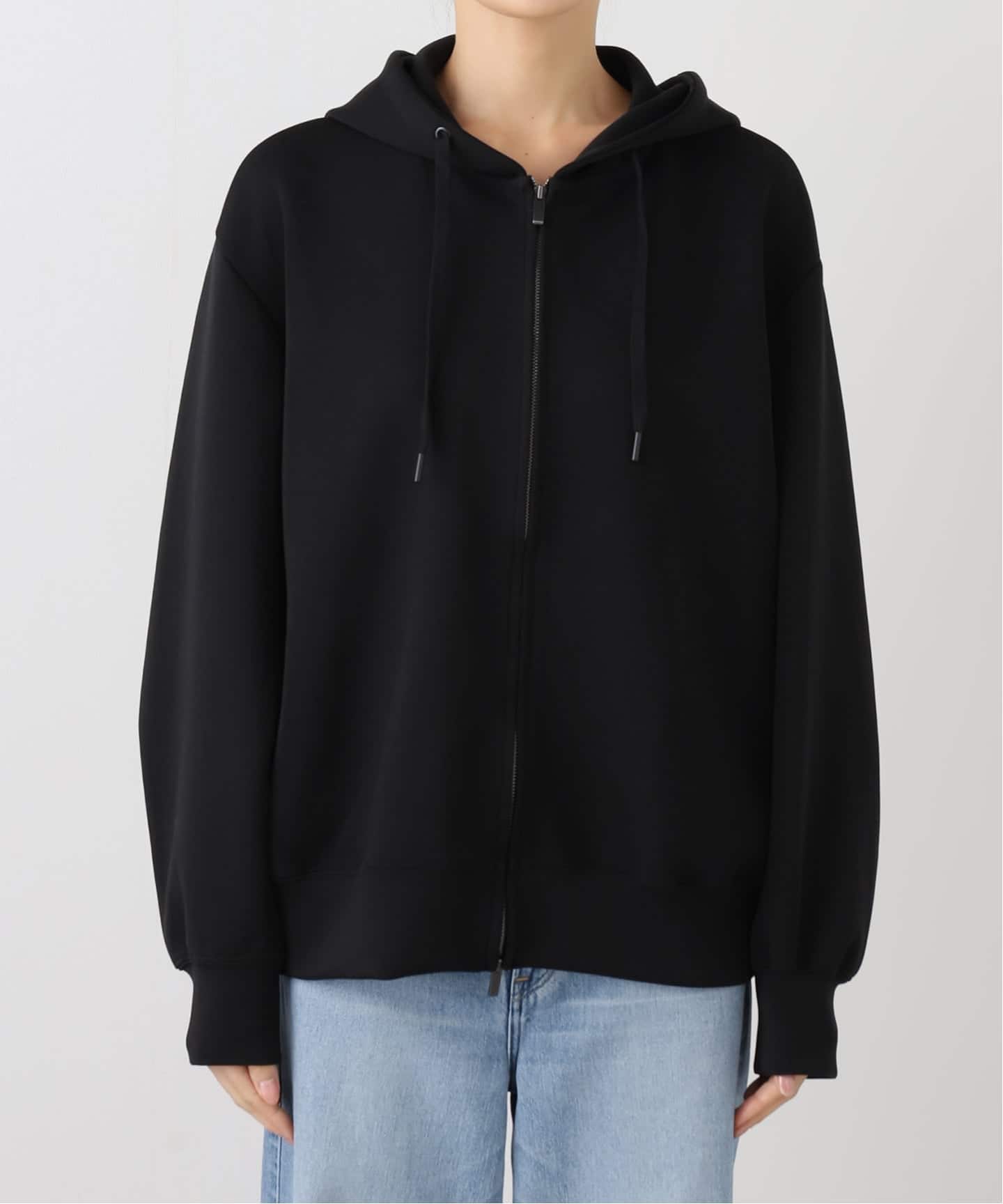 新品タグ付き★ IENA ダンボールニットジップアップフーディ　パーカー　イエナ ベアWニットコンパクトジップアップフーディー（パーカー）｜IENA