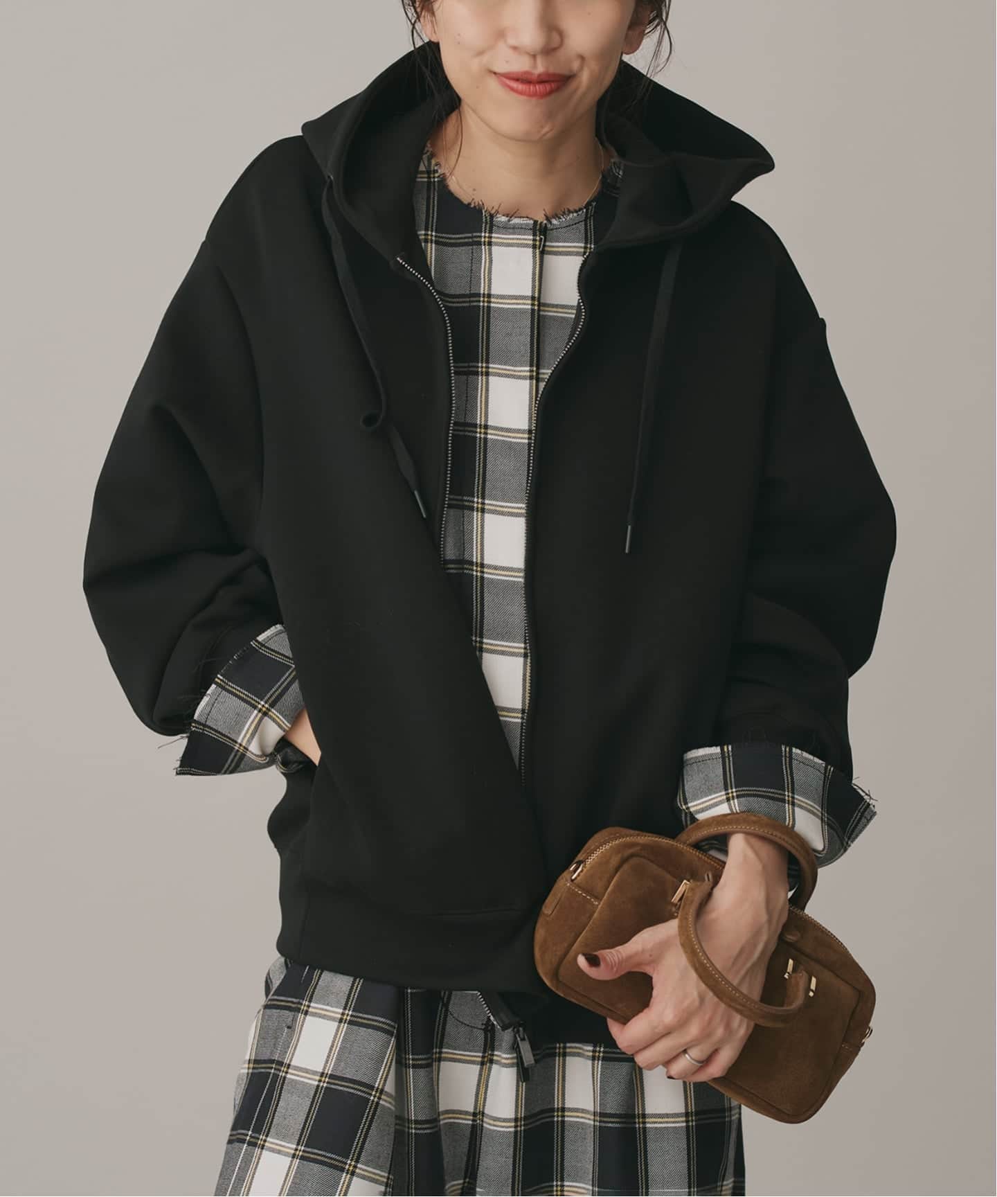 SALE★美品【IENA イエナ】ダンボールニットジップアップフーディ パーカー 2024SS】IENA ダンボールニットジップアップフーディ パーカー