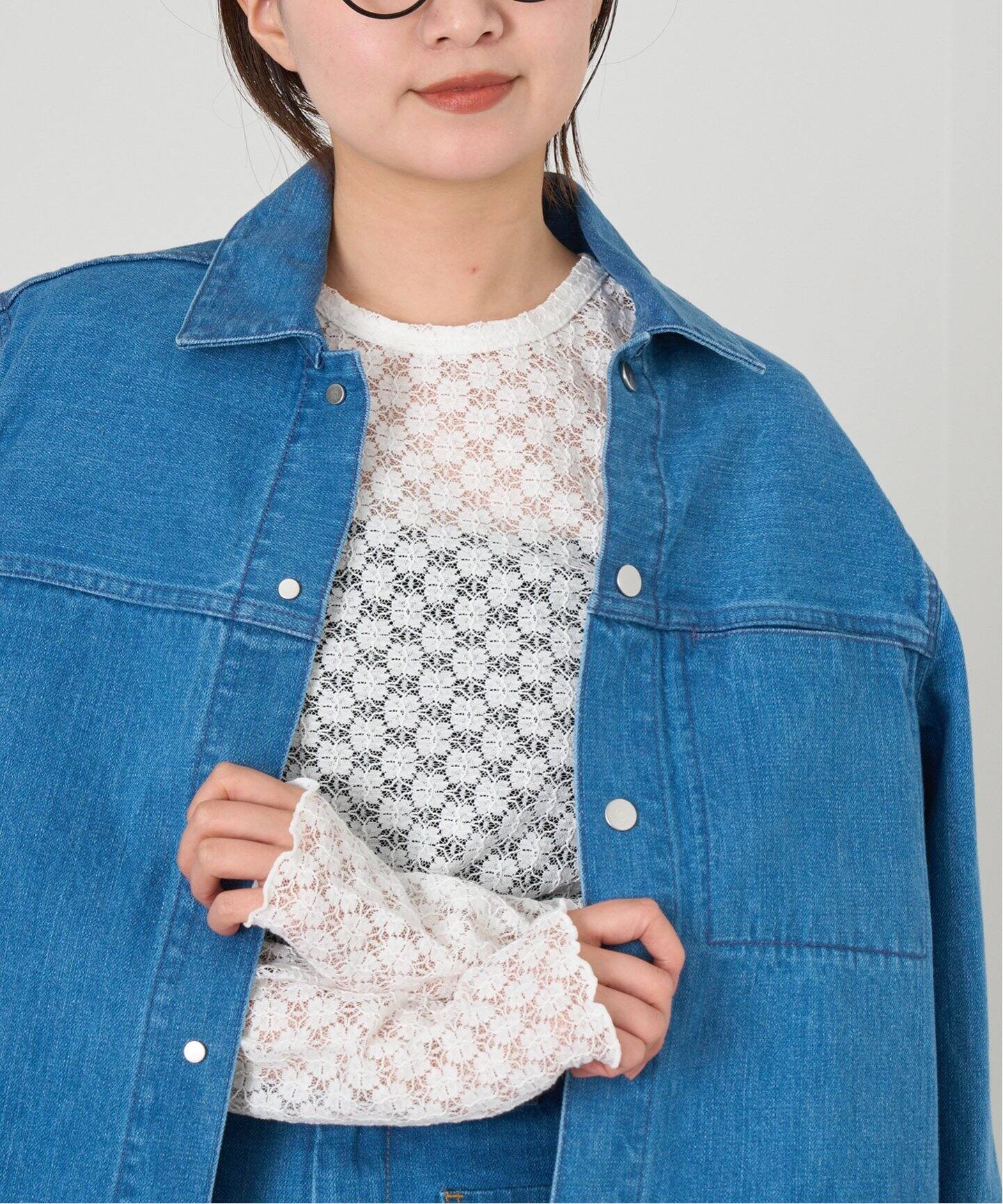 tシャツ Petiteフラワーレースプルオーバー レディース Petiteフラワーレースプルオーバー（Tシャツ／カットソー