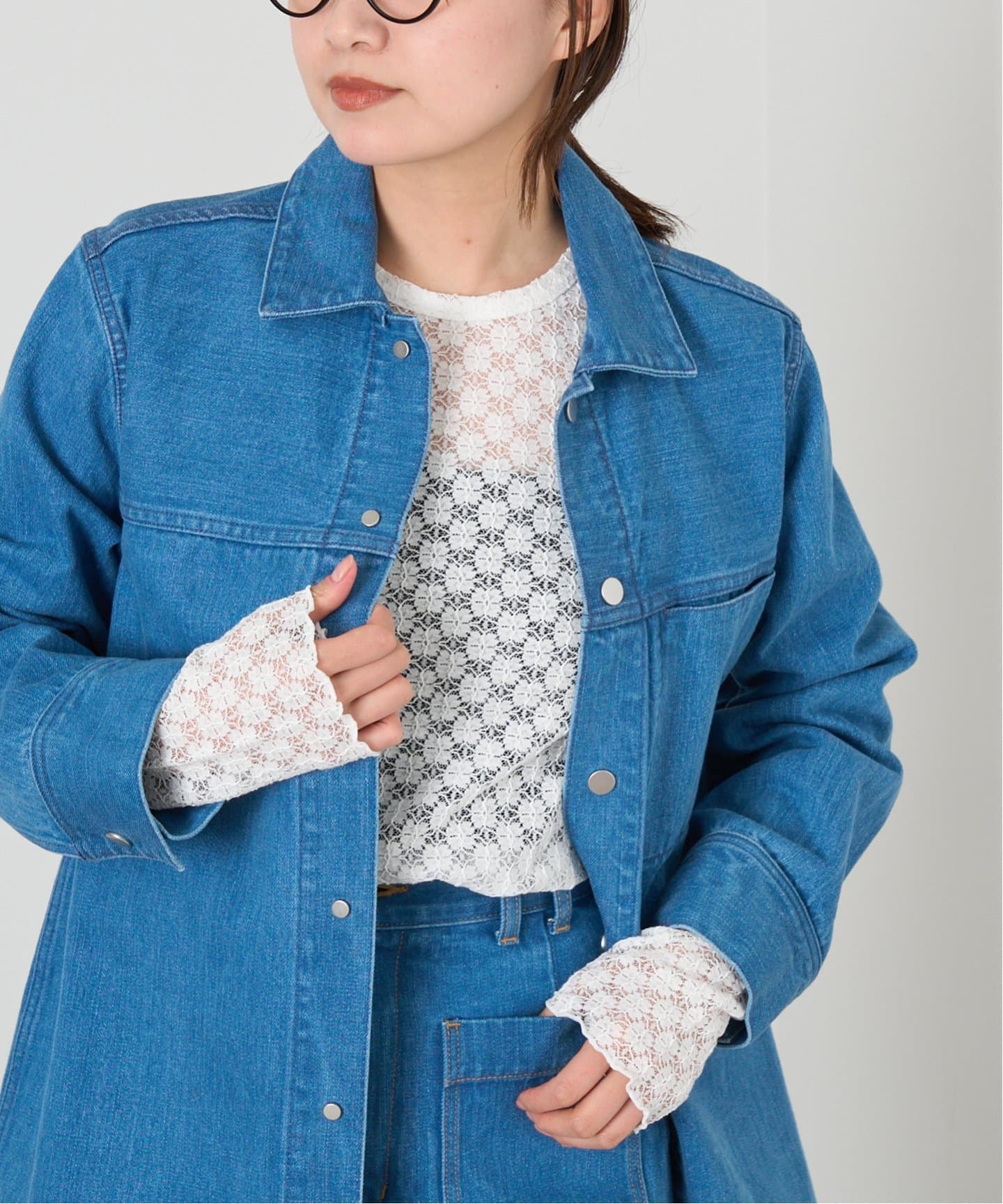 Petiteフラワーレースプルオーバー（Tシャツ／カットソー）｜IENA