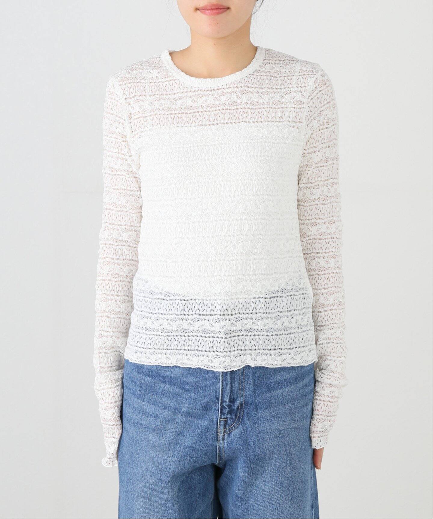 フラワーストレッチレースプルオーバー（Tシャツ／カットソー）｜IENA  