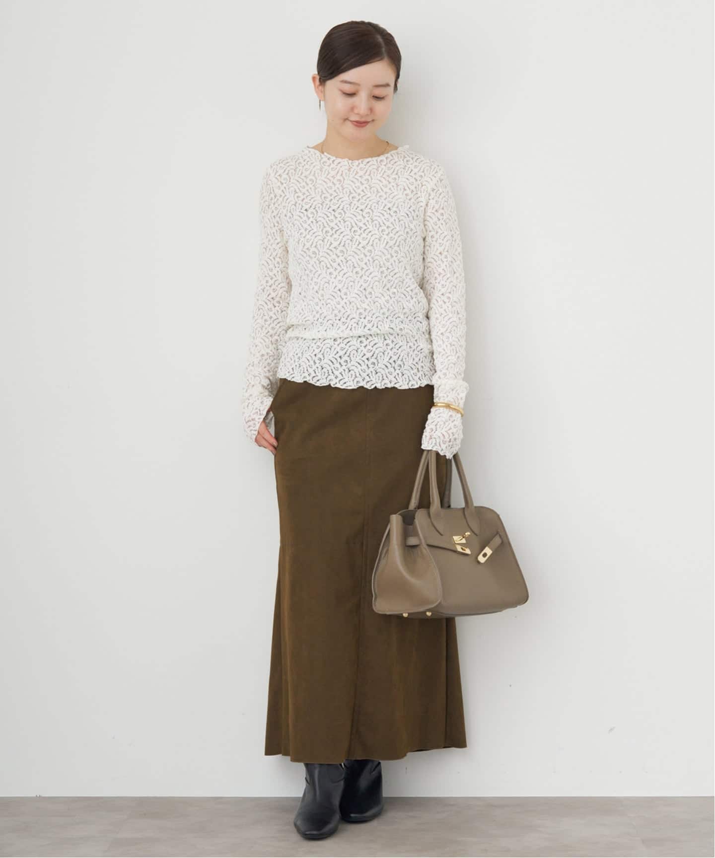 リーフレース ボトルネックプルオーバー（Tシャツ／カットソー）｜IENA