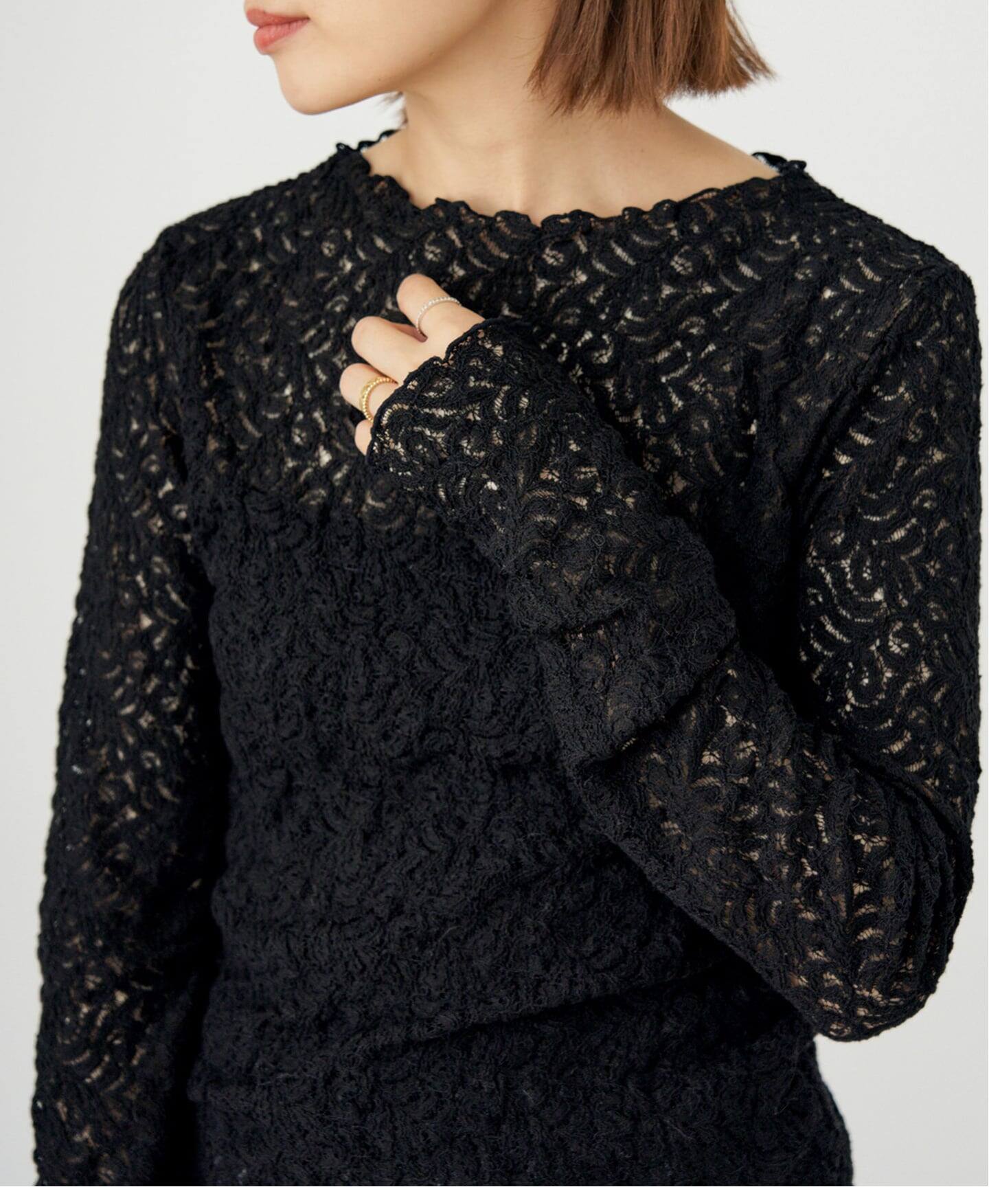 ビアズリー とボトルネック プルオーバー トレーナー カットソー