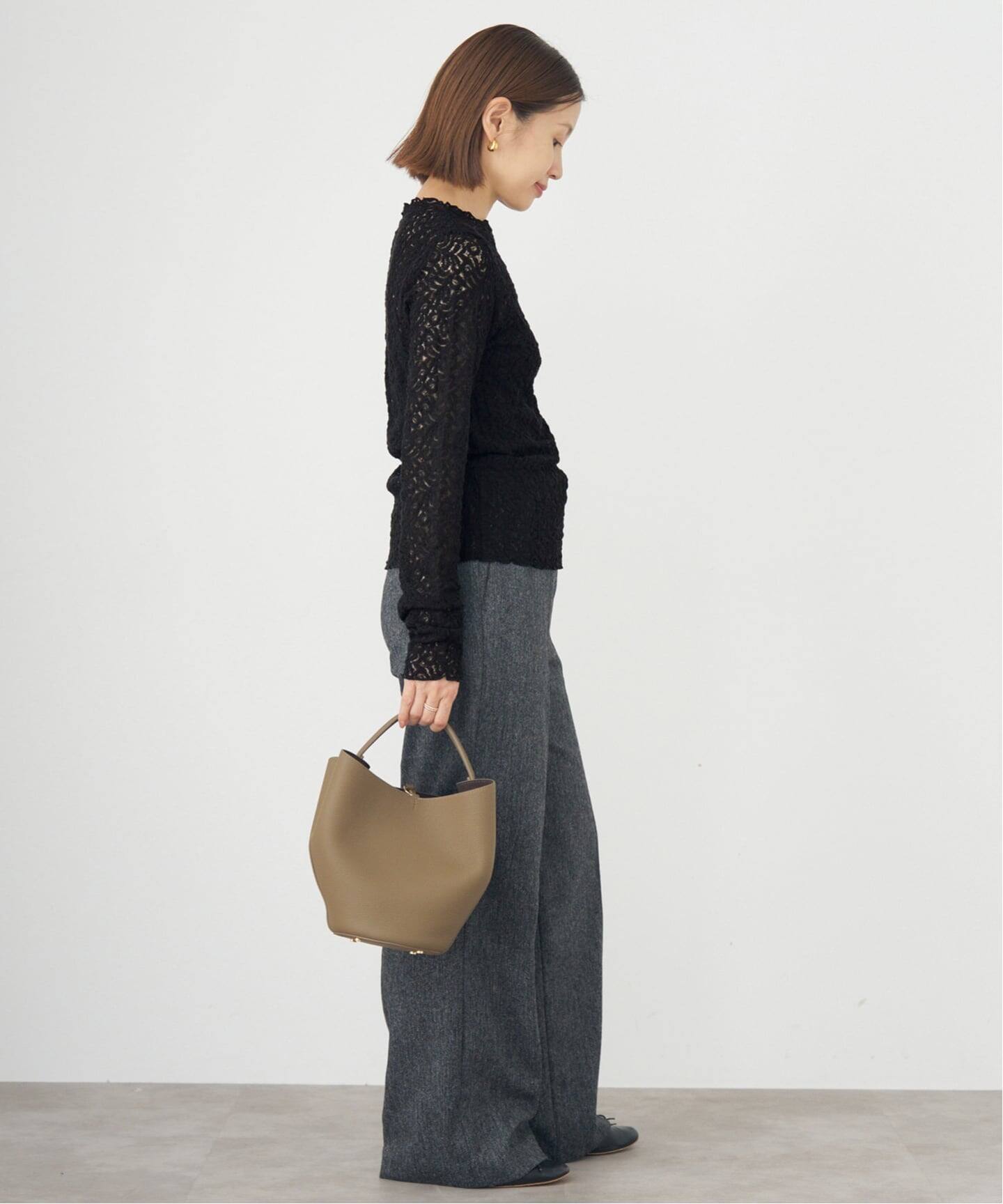 リーフレース ボトルネックプルオーバー（Tシャツ／カットソー）｜IENA