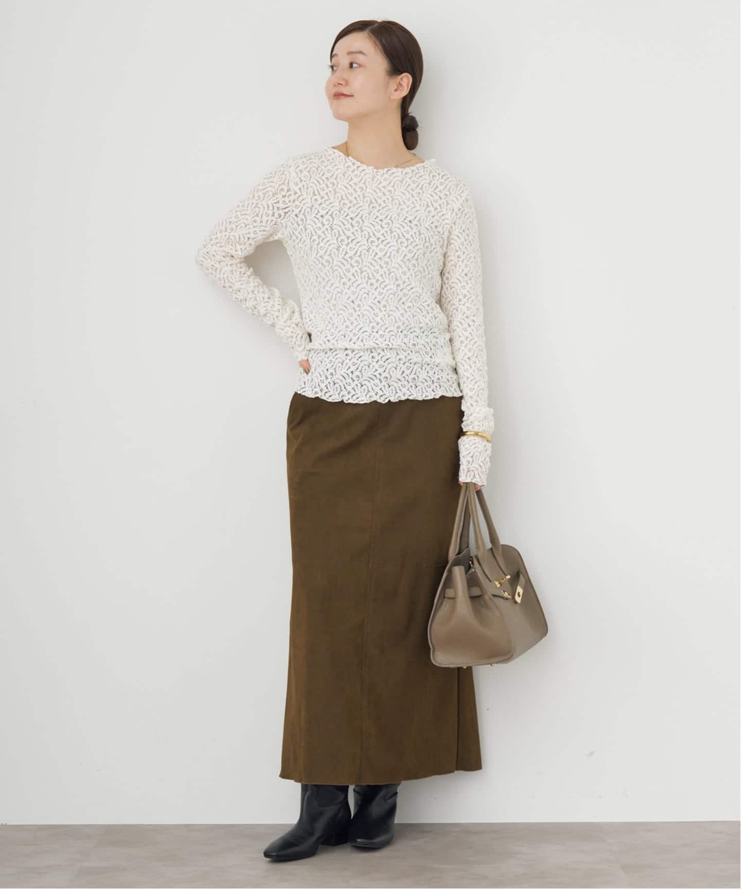 リーフレース ボトルネックプルオーバー（Tシャツ／カットソー）｜IENA