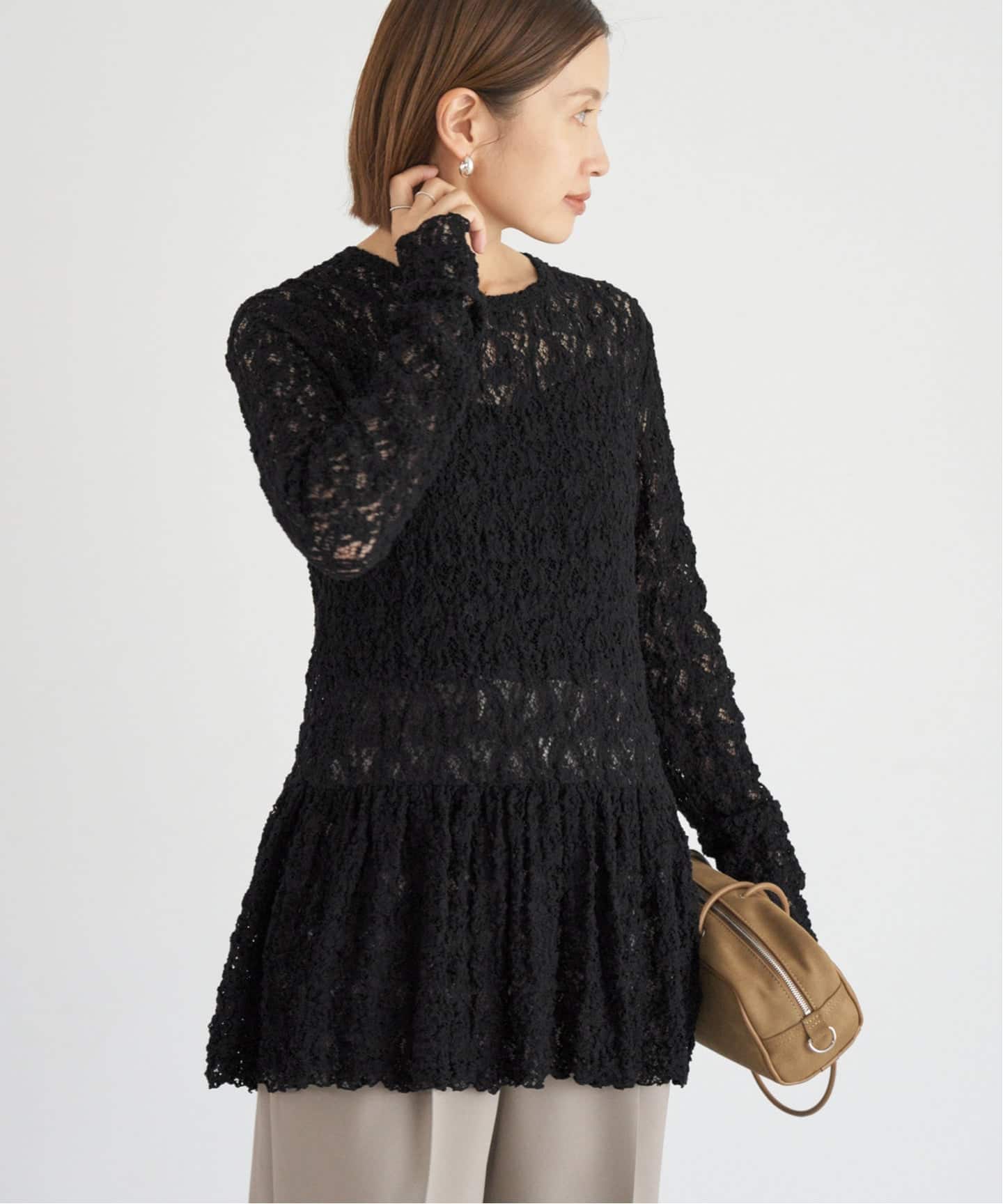 【新品】未使用 タグ付きIENA Flower ストレッチレースプルオーバー IENA｜Flowerストレッチレースプルオーバー | Rakuten Fashion