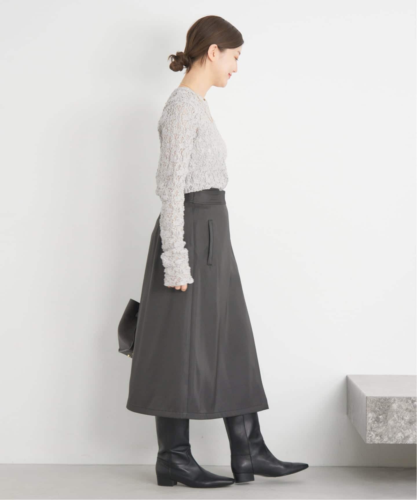 Flowerストレッチレースプルオーバー（Tシャツ／カットソー）｜IENA