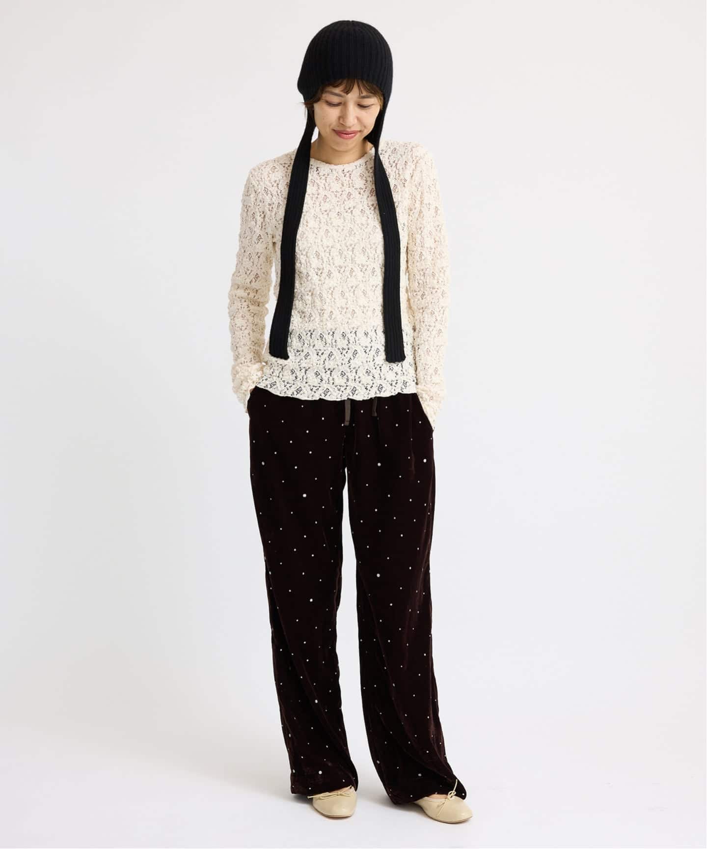Flowerストレッチレースプルオーバー（Tシャツ／カットソー）｜IENA
