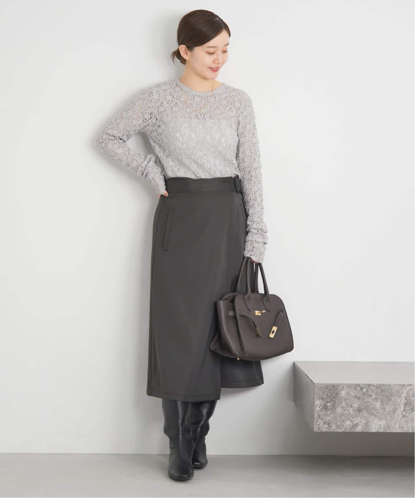 追加予約》Flowerストレッチレースプルオーバー（Tシャツ