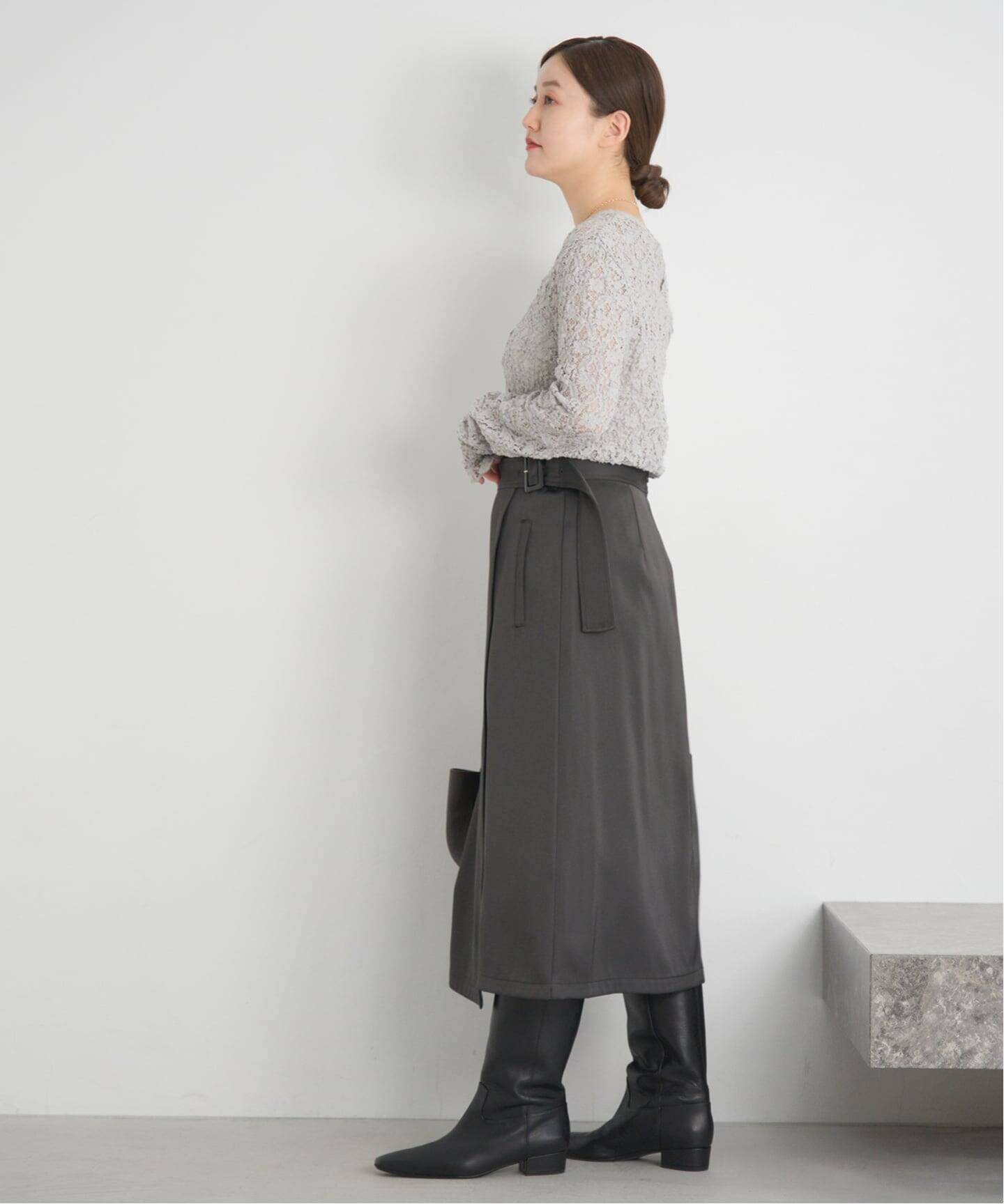 追加予約》Flowerストレッチレースプルオーバー（Tシャツ