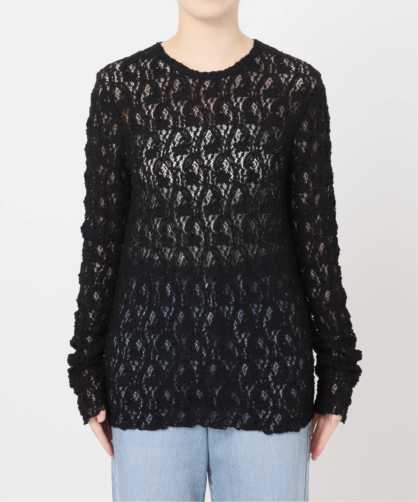 追加予約》Flowerストレッチレースプルオーバー（Tシャツ