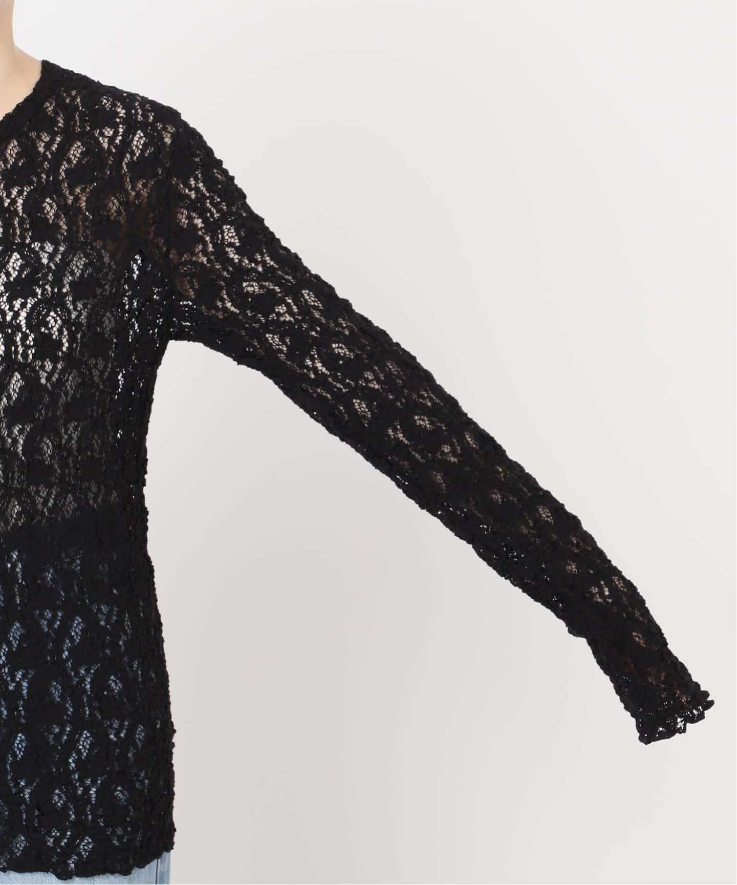 追加予約》Flowerストレッチレースプルオーバー（Tシャツ