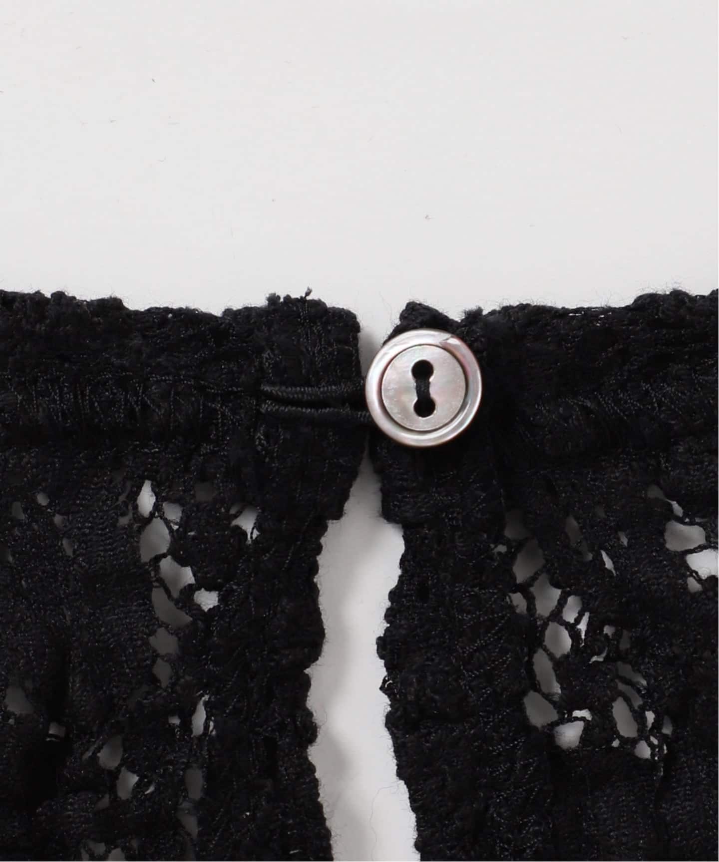 IENA 未使用タグつき　Flowerストレッチレースプルオーバー　ブラック IENA 未使用タグつき Flowerストレッチレースプルオーバー