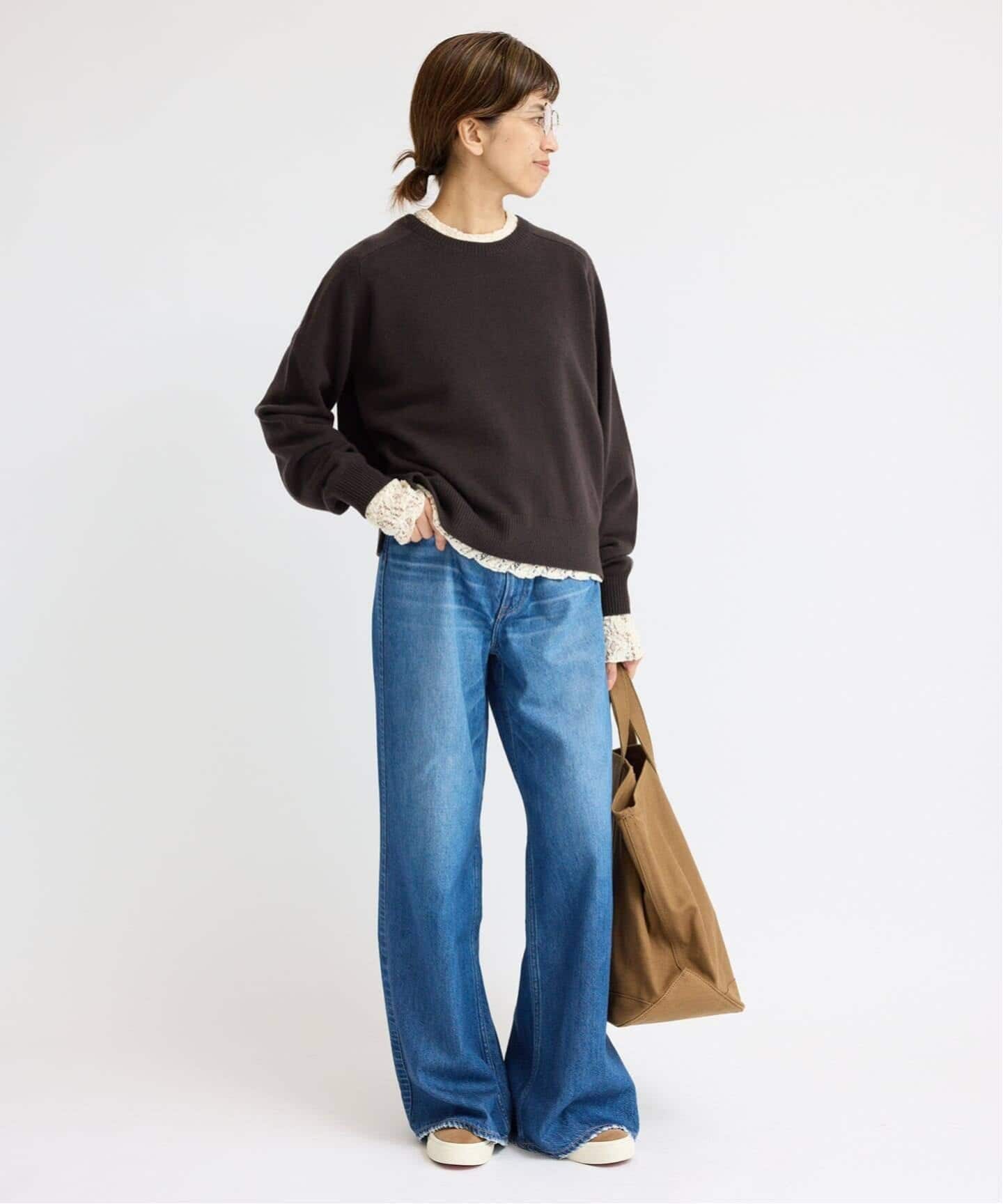 【新品】未使用 タグ付きIENA Flower ストレッチレースプルオーバー 追加2予約》Flowerストレッチレースプルオーバー（Tシャツ