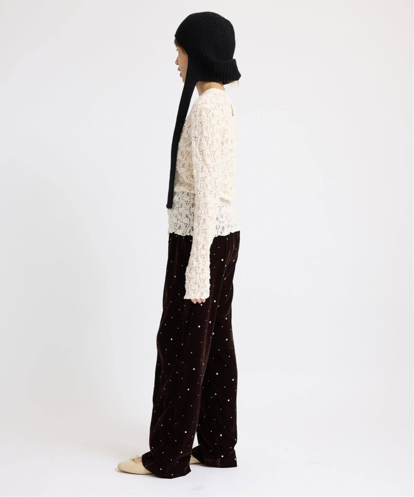 追加2予約》Flowerストレッチレースプルオーバー（Tシャツ／カットソー