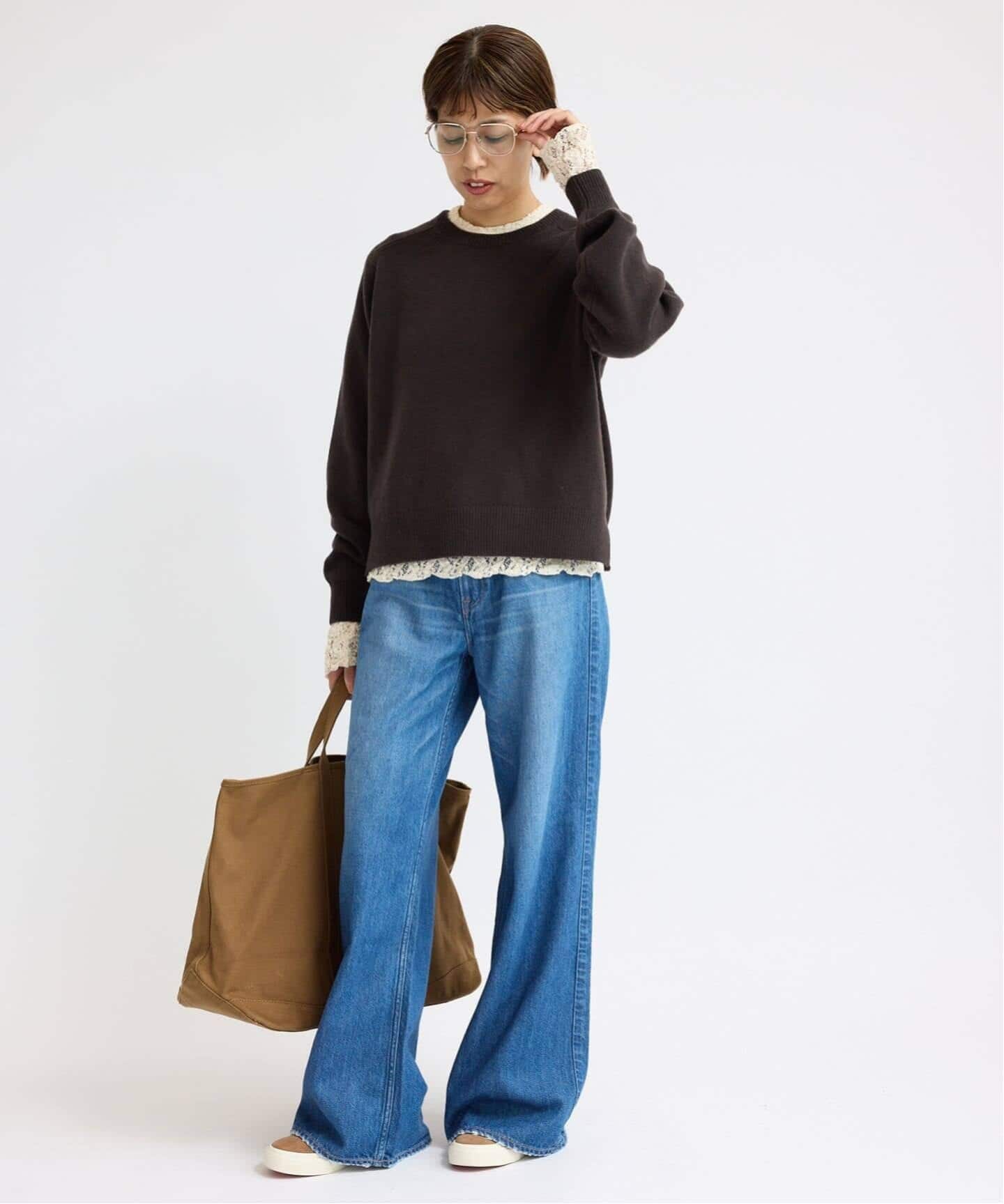 【新品】未使用 タグ付きIENA Flower ストレッチレースプルオーバー 追加2予約》Flowerストレッチレースプルオーバー（Tシャツ