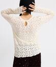 《追加2》Flowerストレッチレースプルオーバー ナチュラル サムネイル