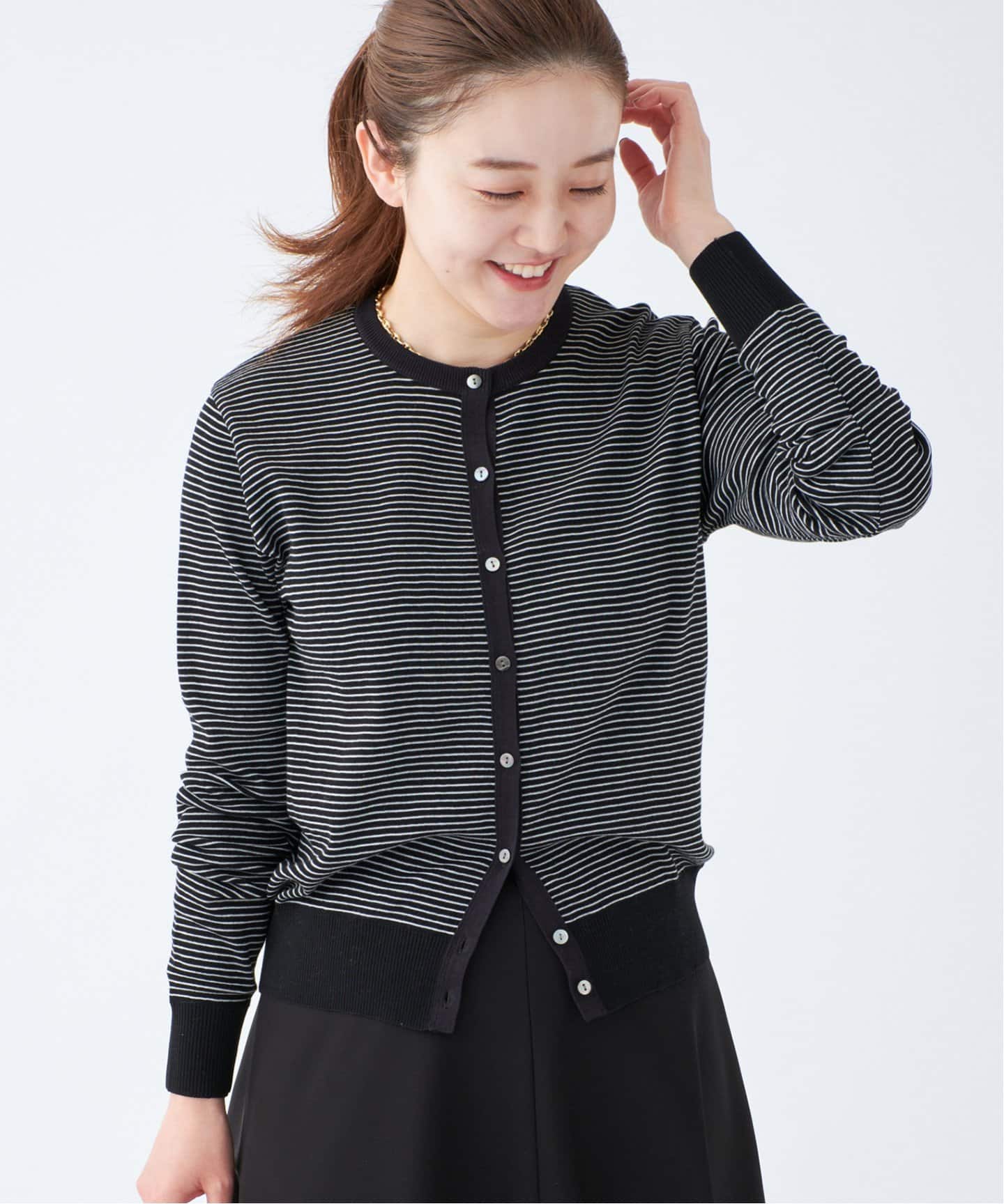 IENA - 【新品】IENA ツイカ MORRISクルーネックニットカーディガン Mer cotton セーターマシン クルーカーディガン（カーディガン