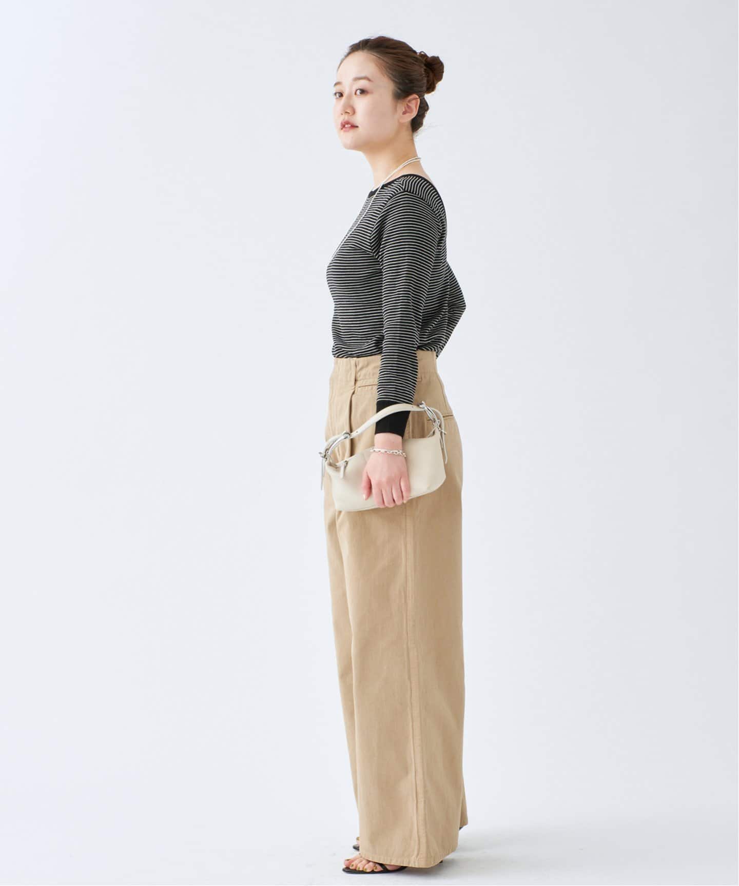 Mer cotton セーターマシン 七分袖 プルオーバー（Tシャツ